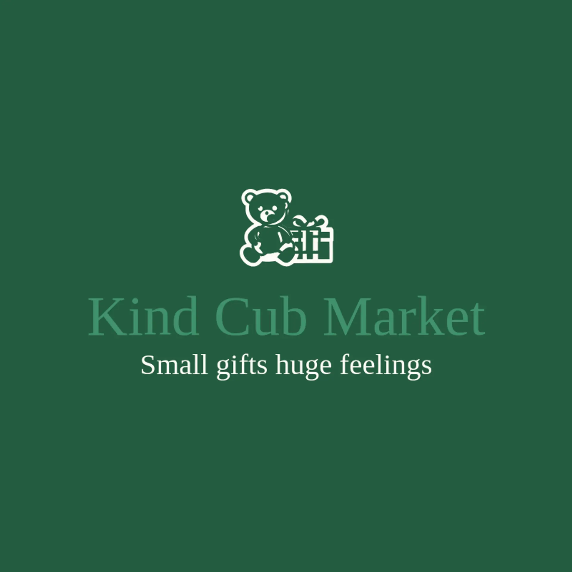 Kind Cub Market logo for teddy bear