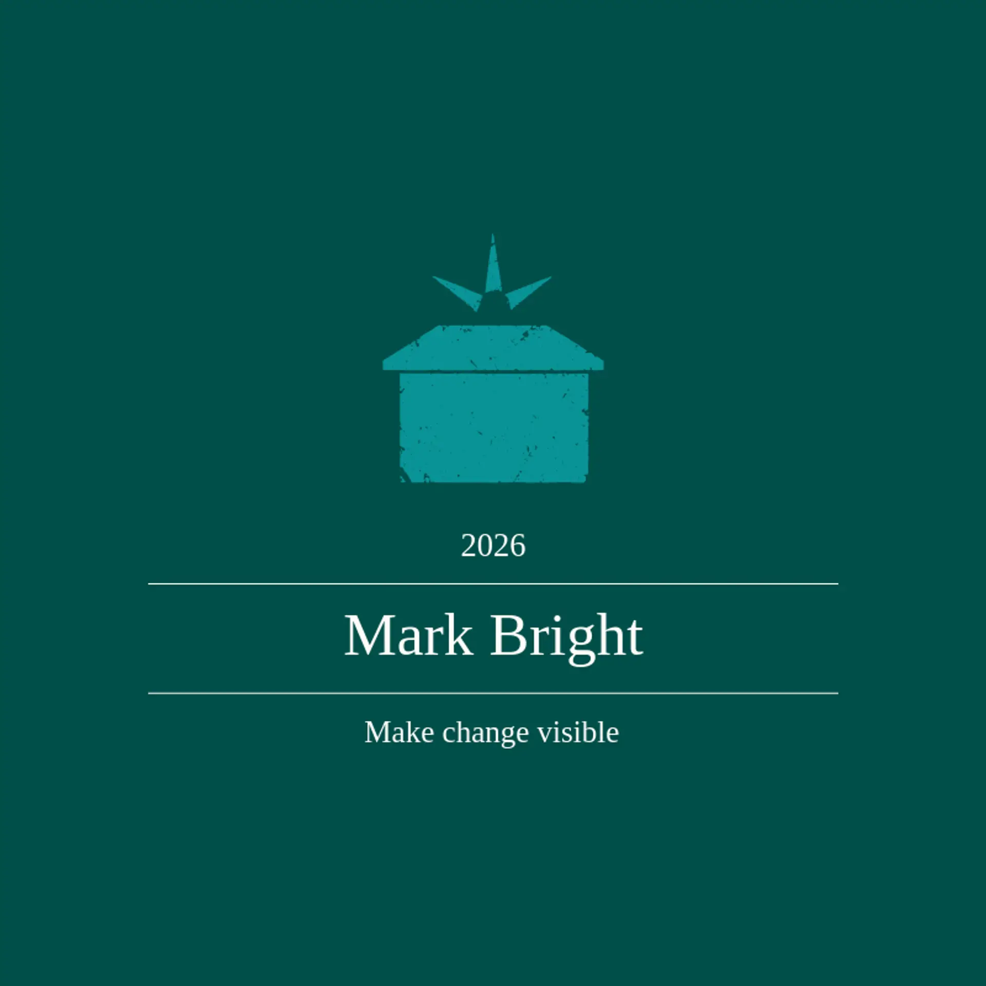 Mark Bright logo for vote