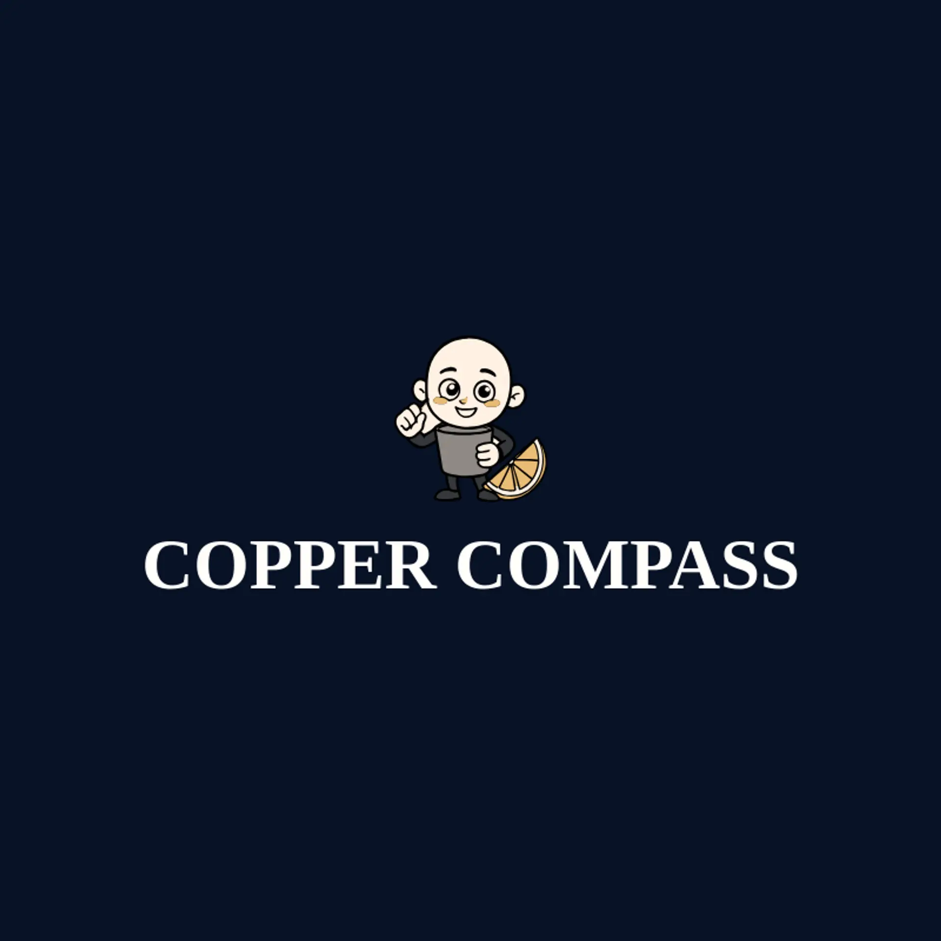 Copper Compass logo for bartender