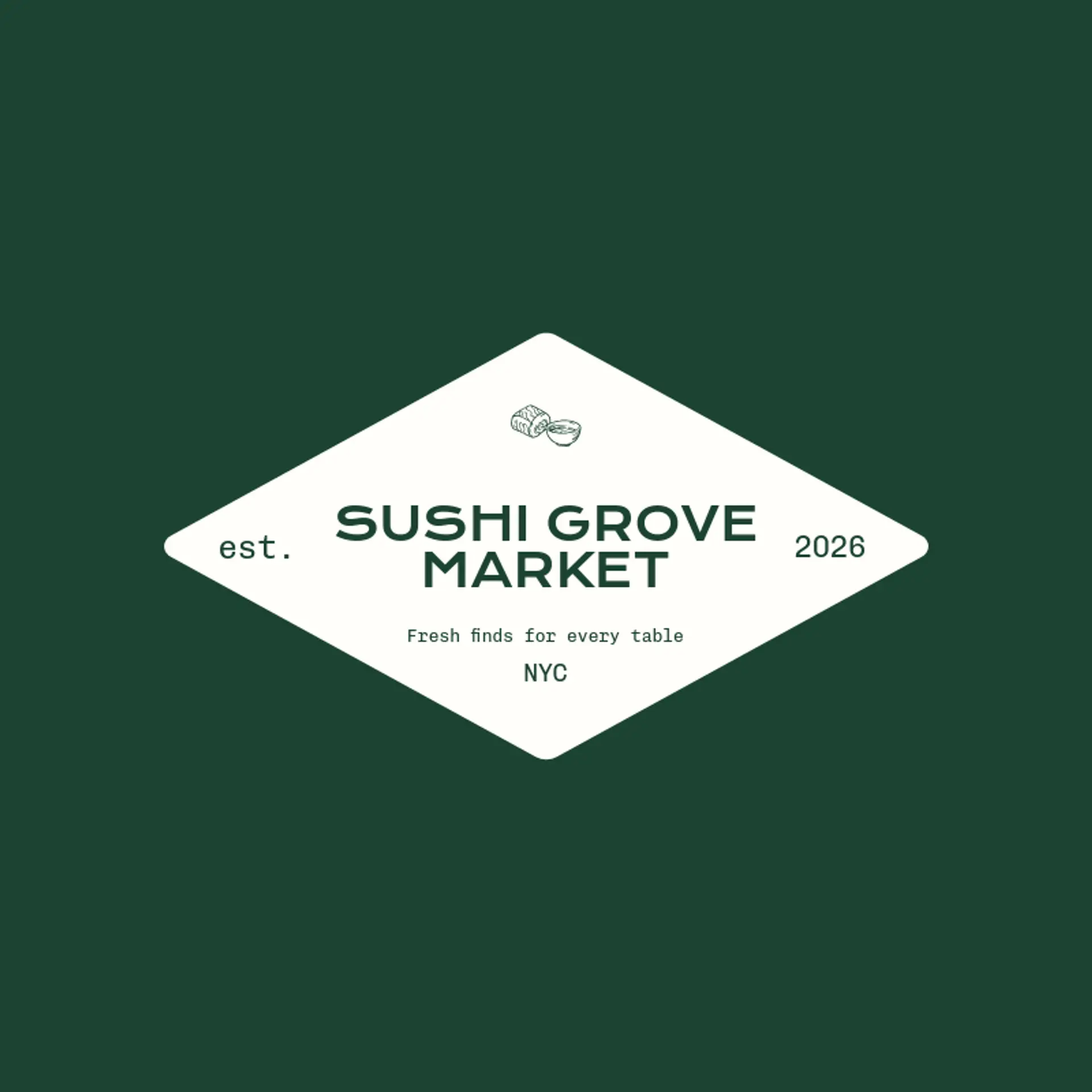 Sushi Grove Market logo for sushi