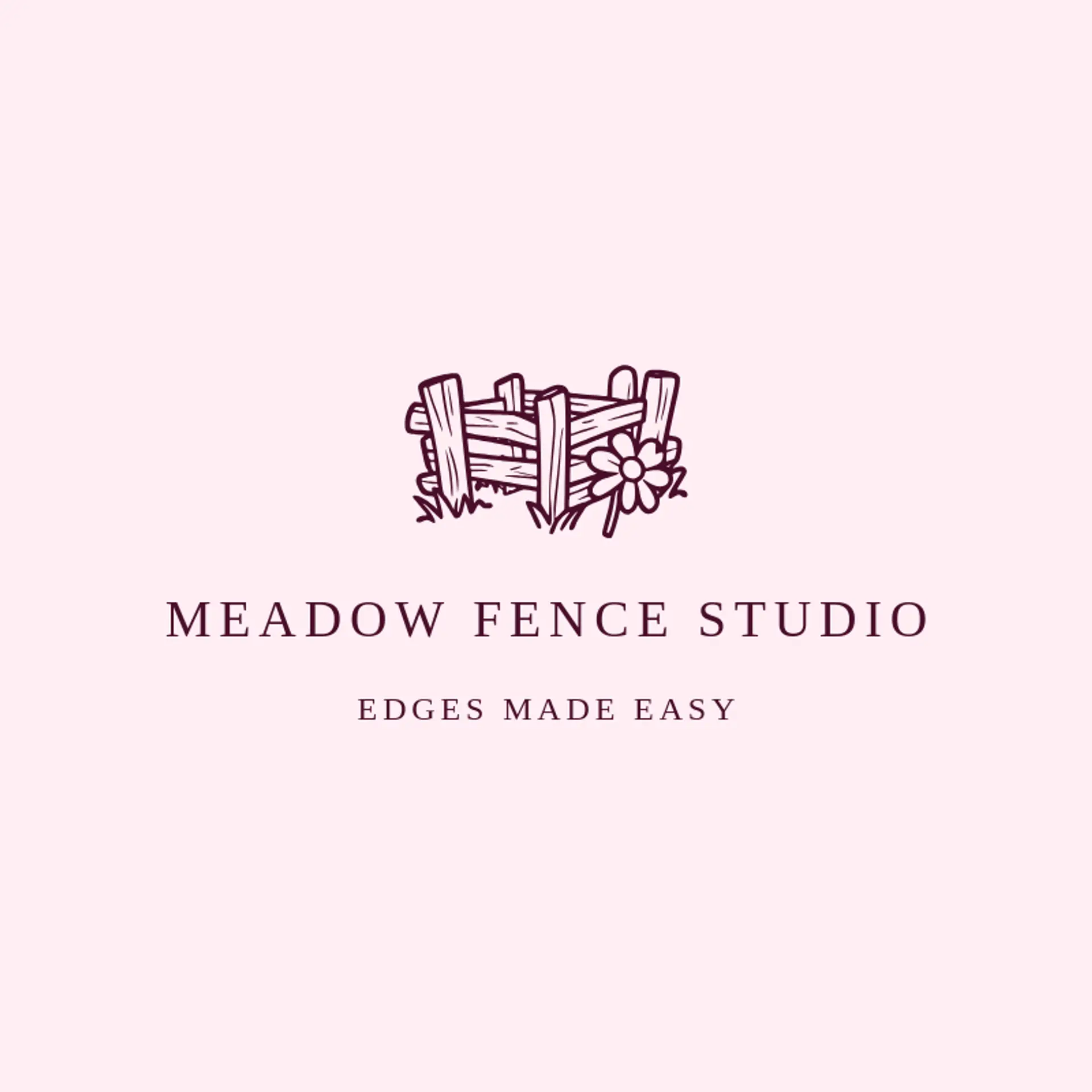 Meadow Fence Studio logo for fence