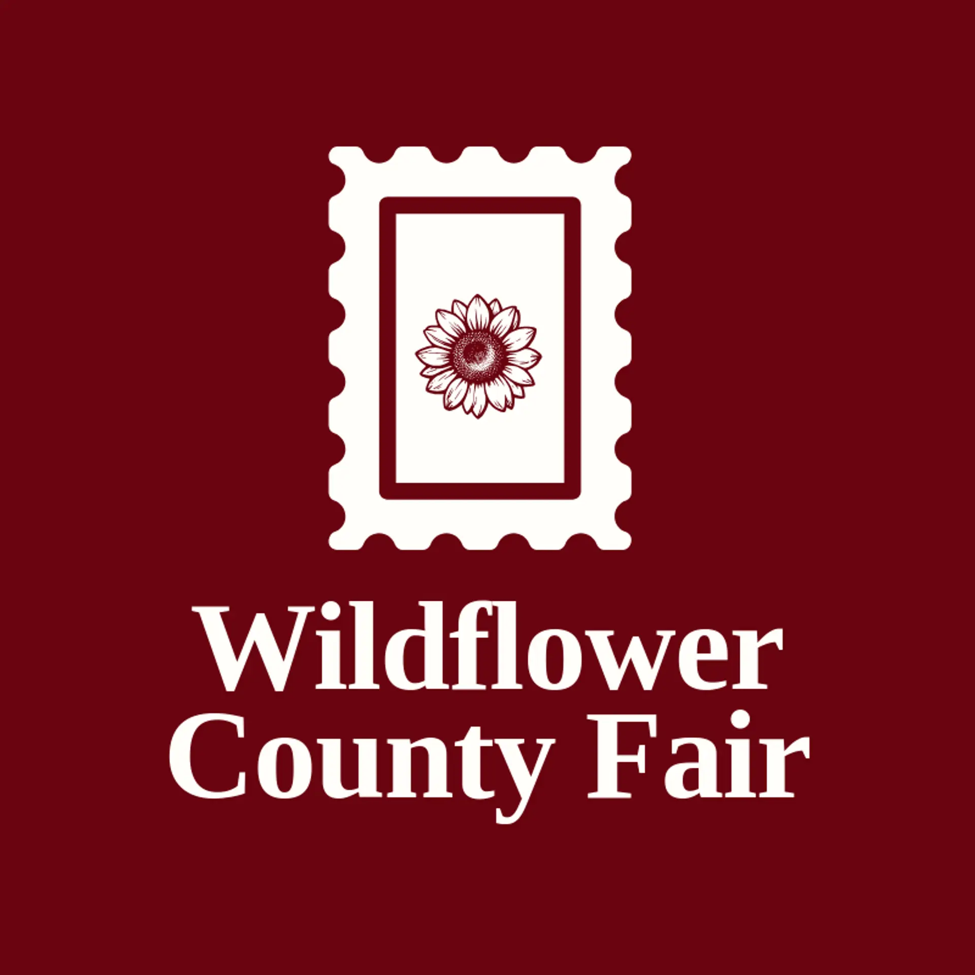 Wildflower County Fair logo for fair