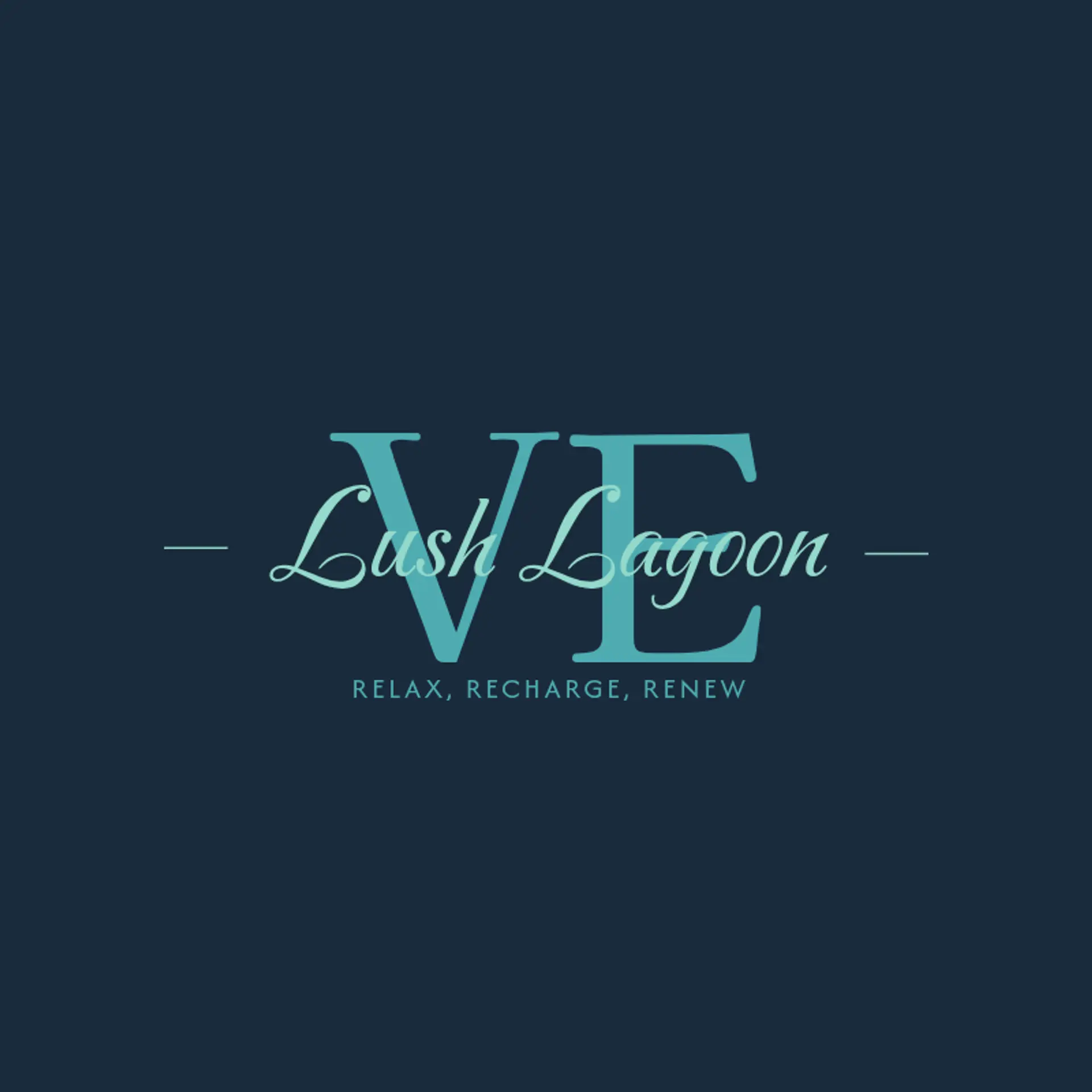 Lush Lagoon logo for beauty spa