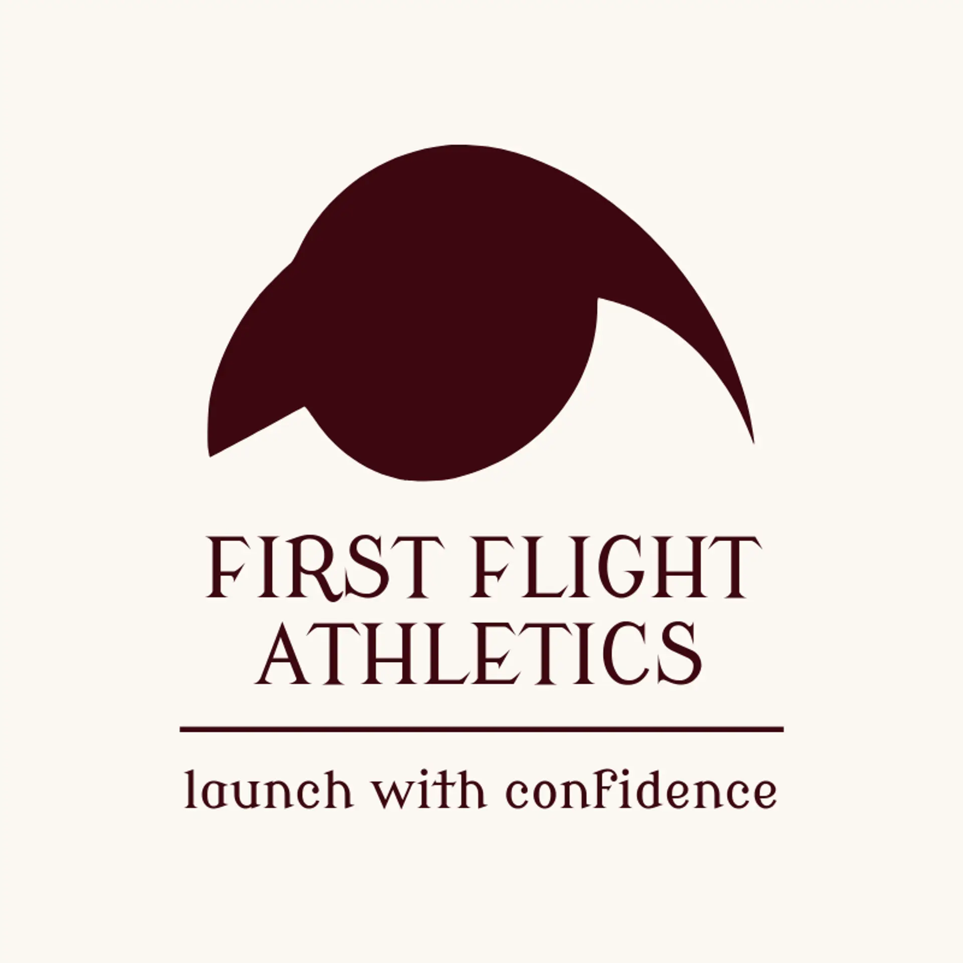 First Flight Athletics logo for track and field