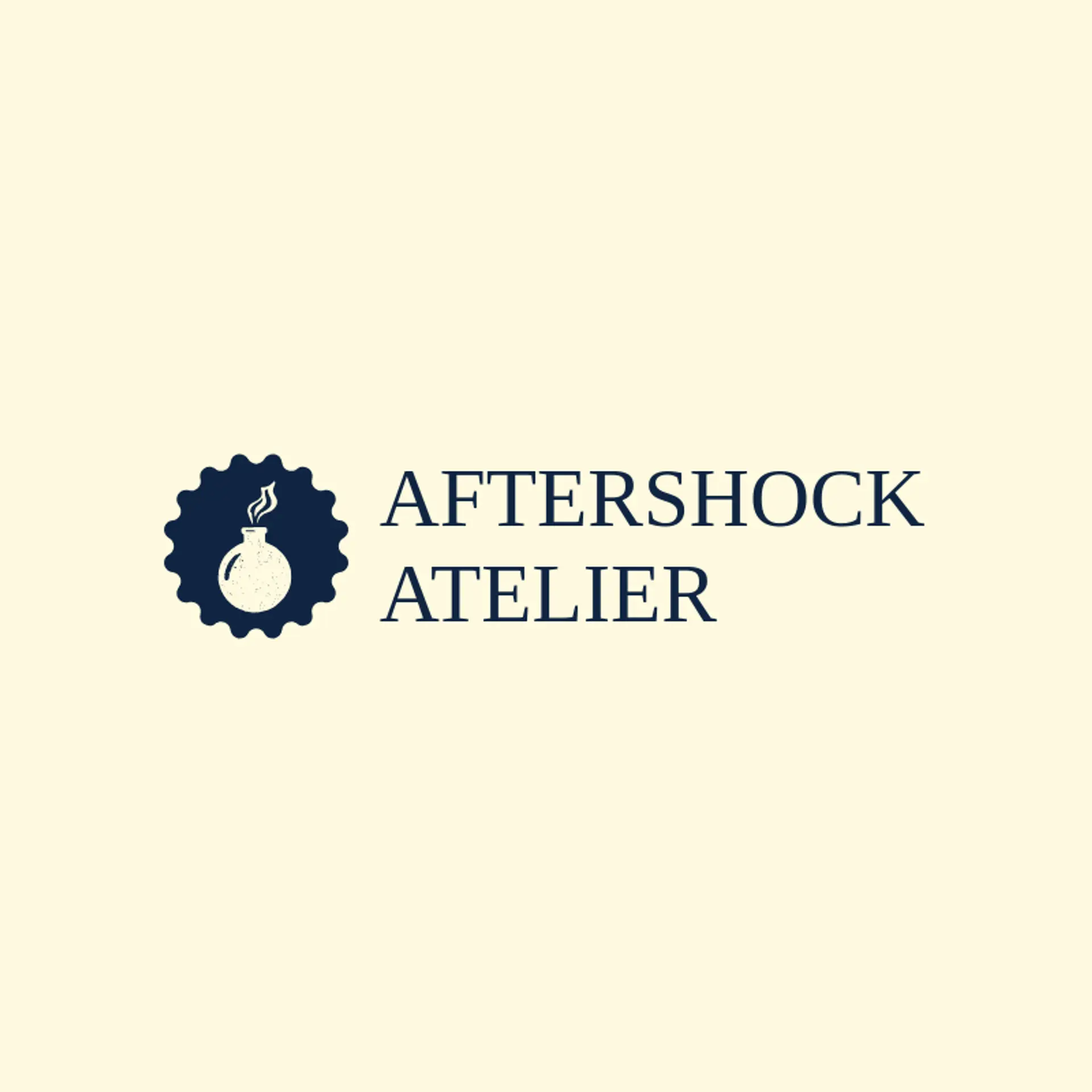 Aftershock Atelier logo for bomb