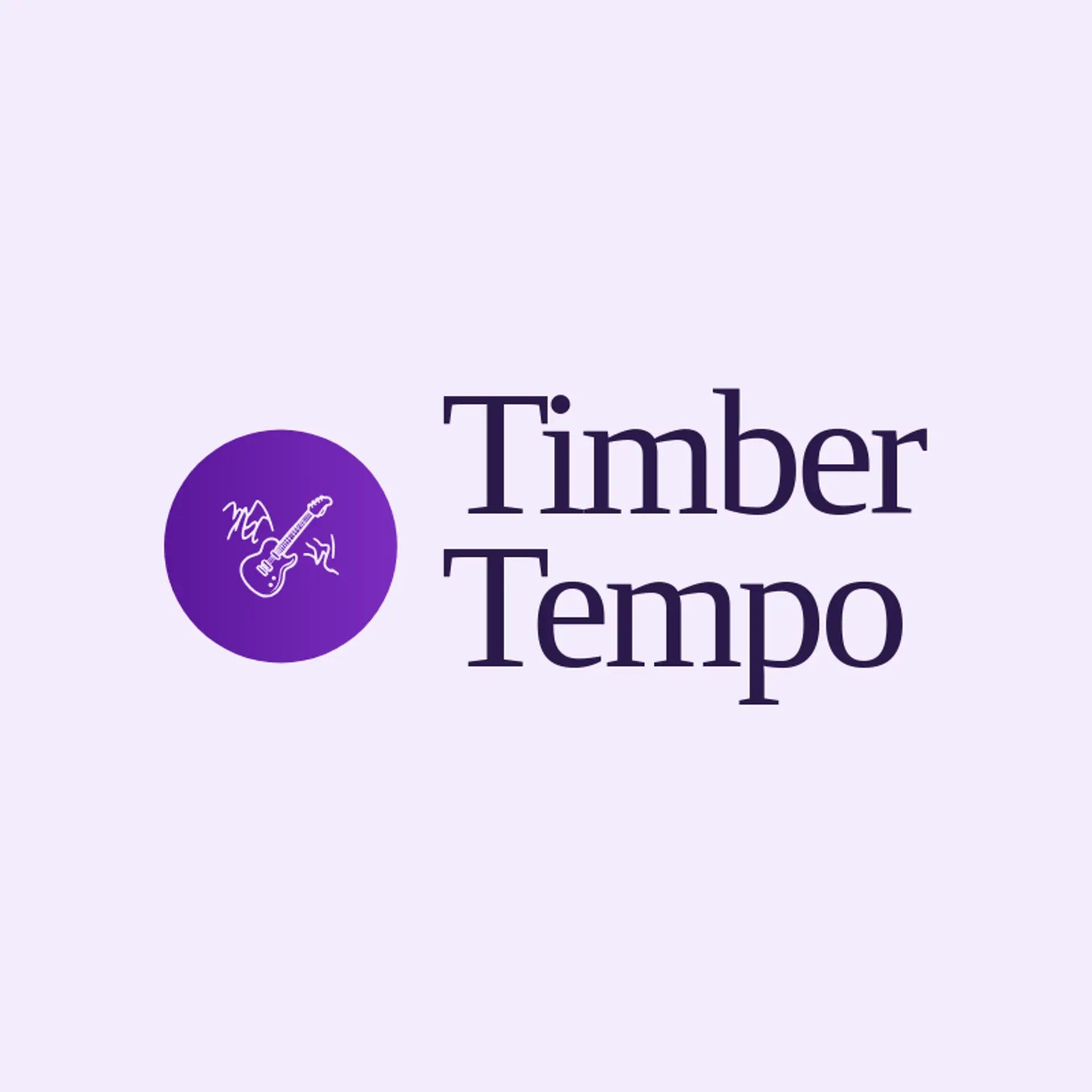 Timber Tempo logo for rock music