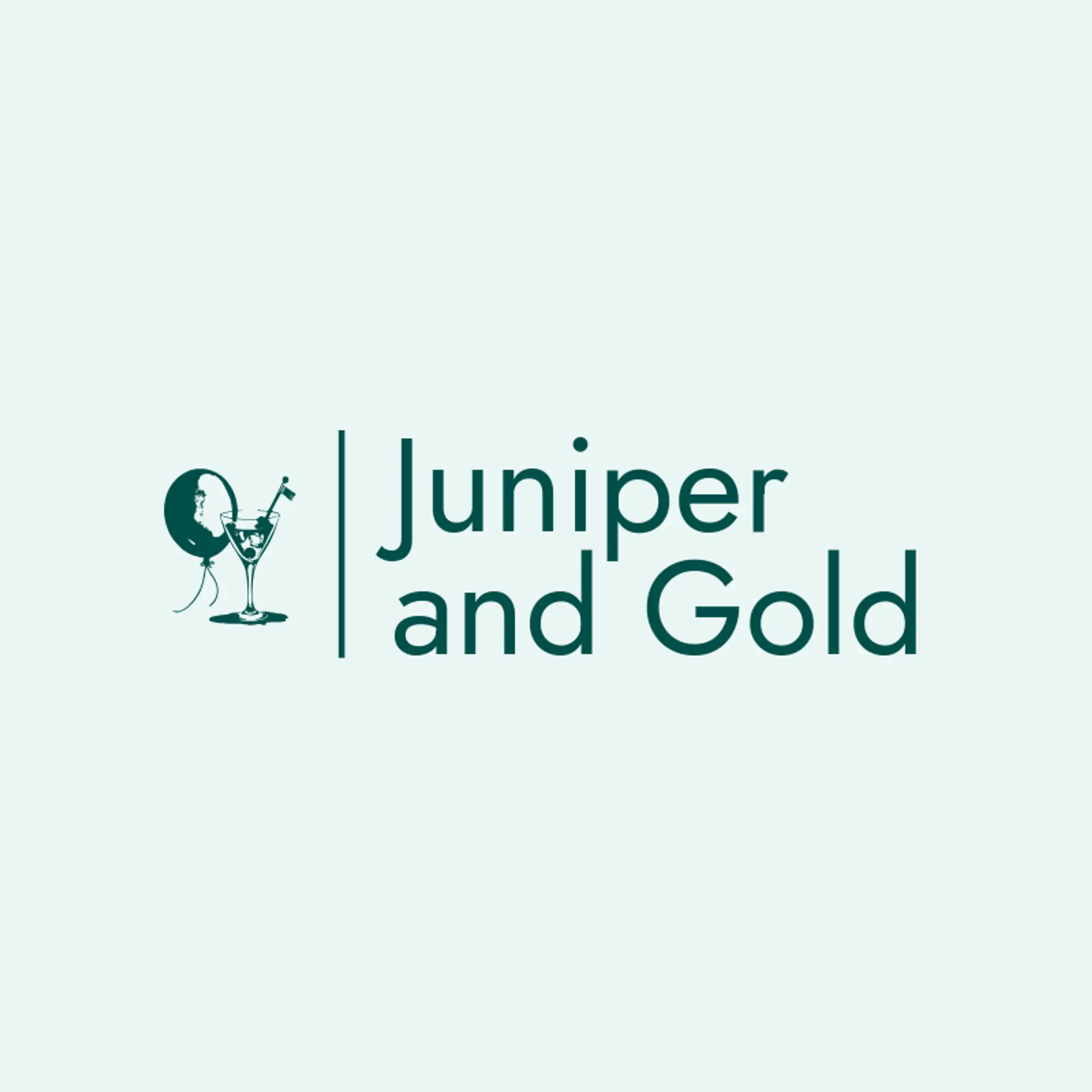 Juniper and Gold logo for martini