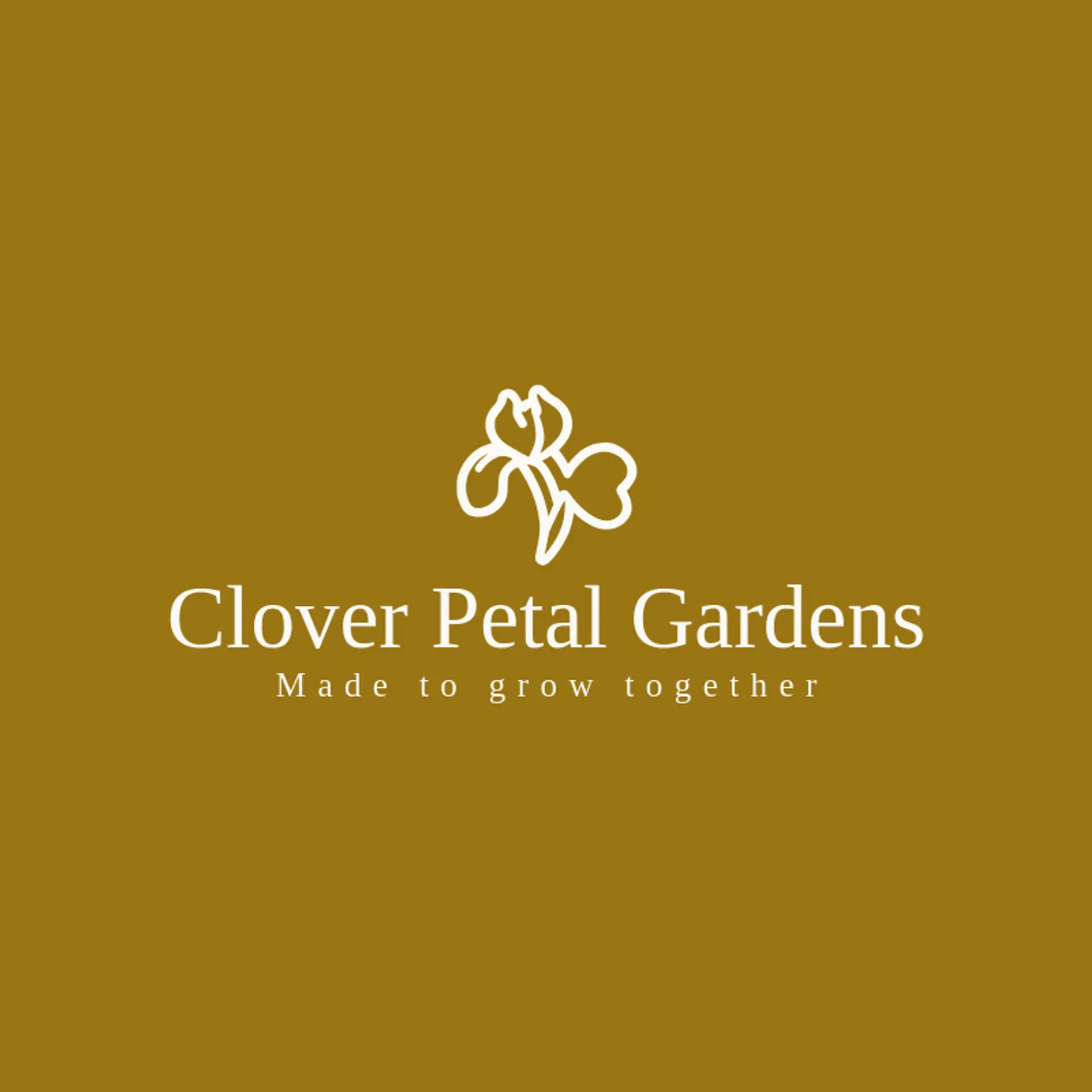 Clover Petal Gardens logo for iris