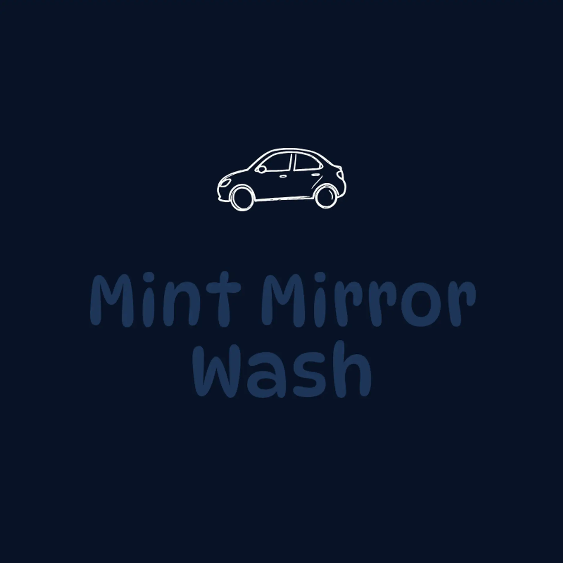 Mint Mirror Wash logo for car wash