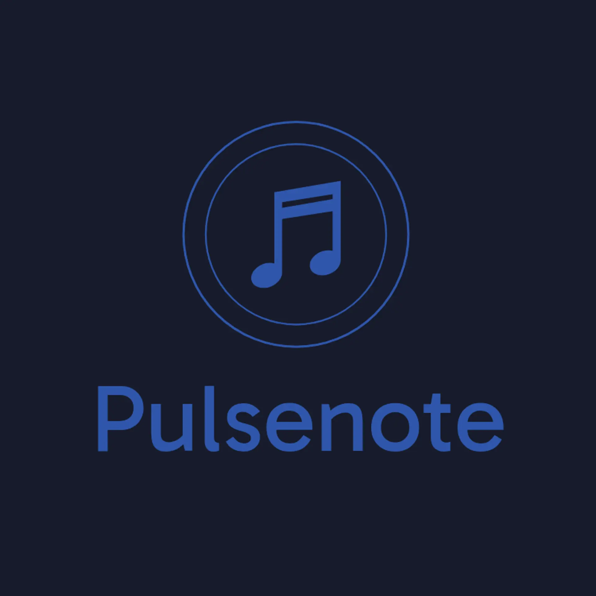 PulseNote logo for music artist