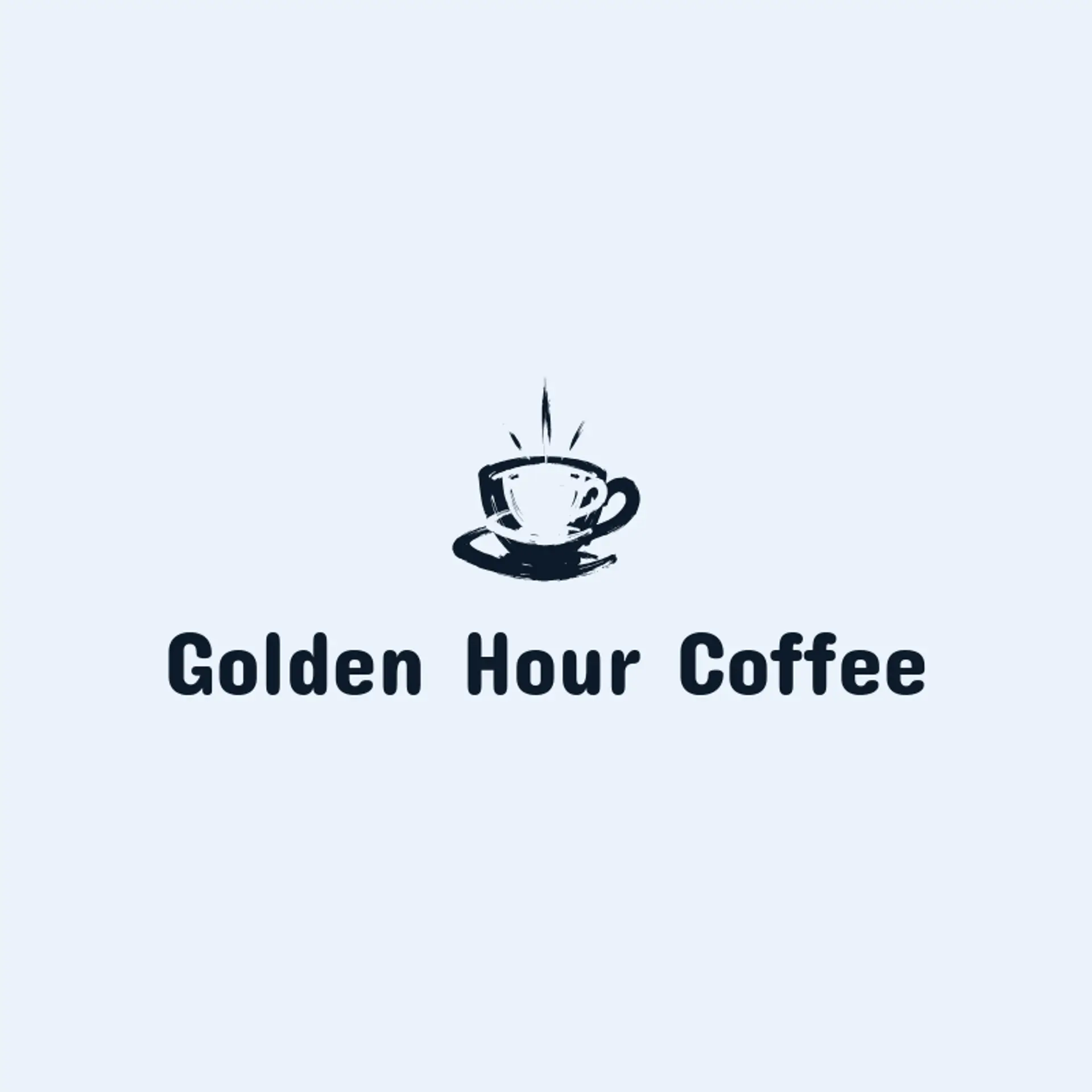 Golden Hour Coffee logo for coffee