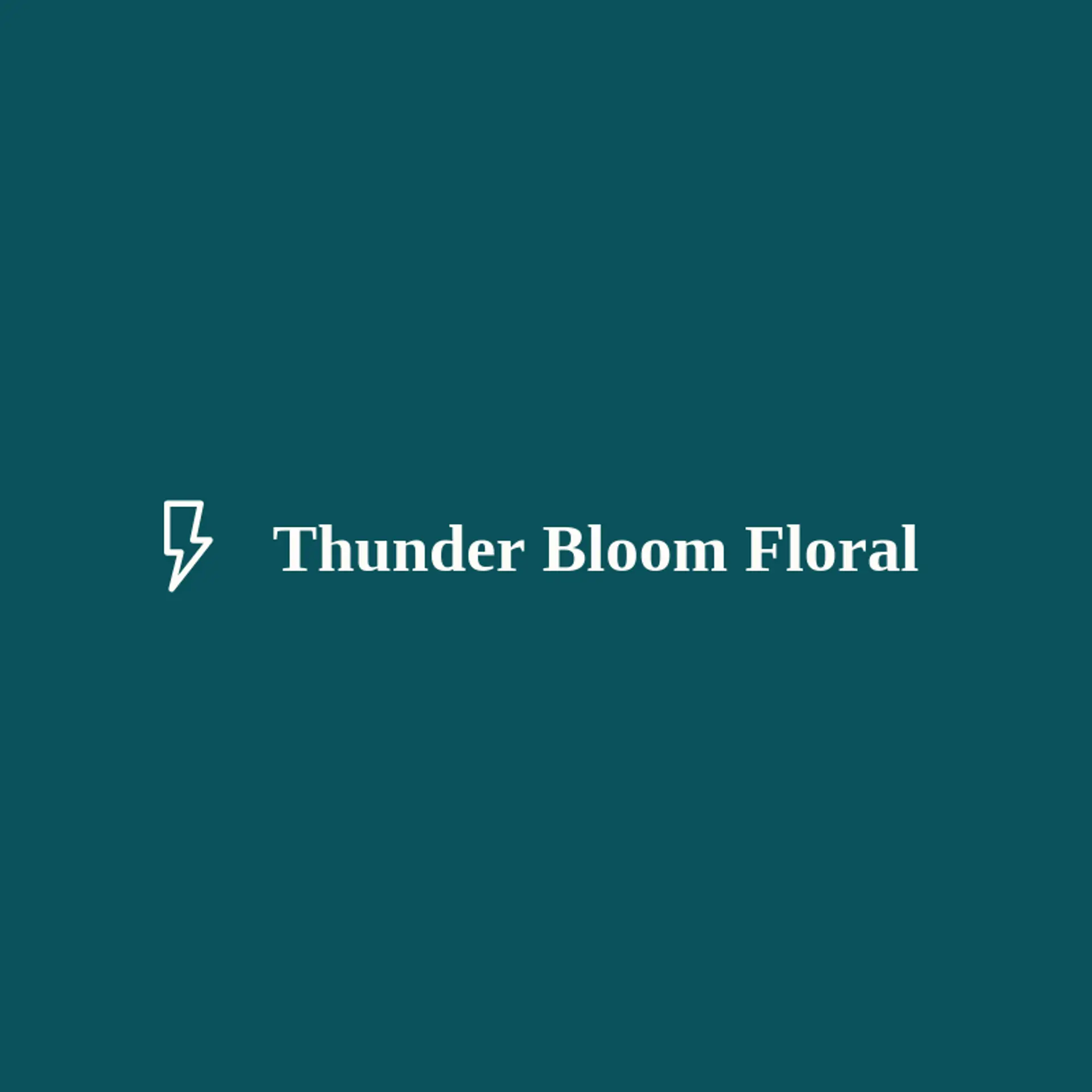 Thunder Bloom Floral logo for thunder