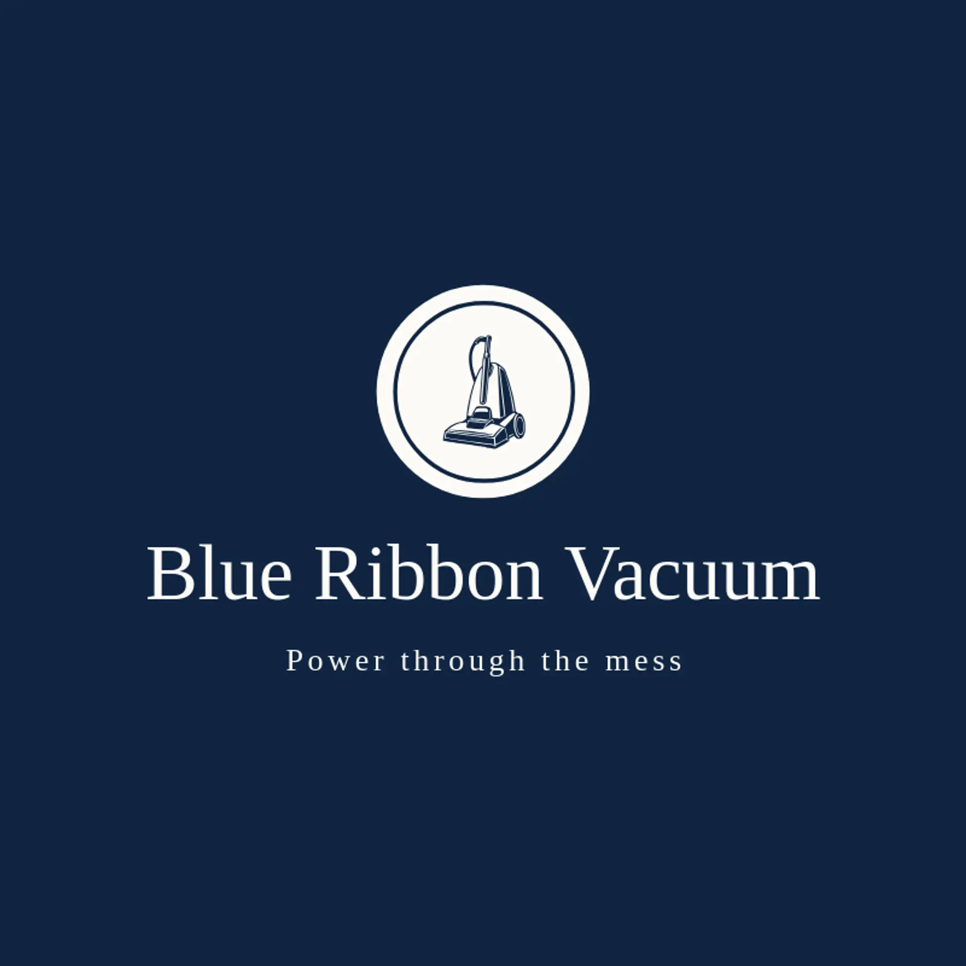 Blue Ribbon Vacuum logo for hoover