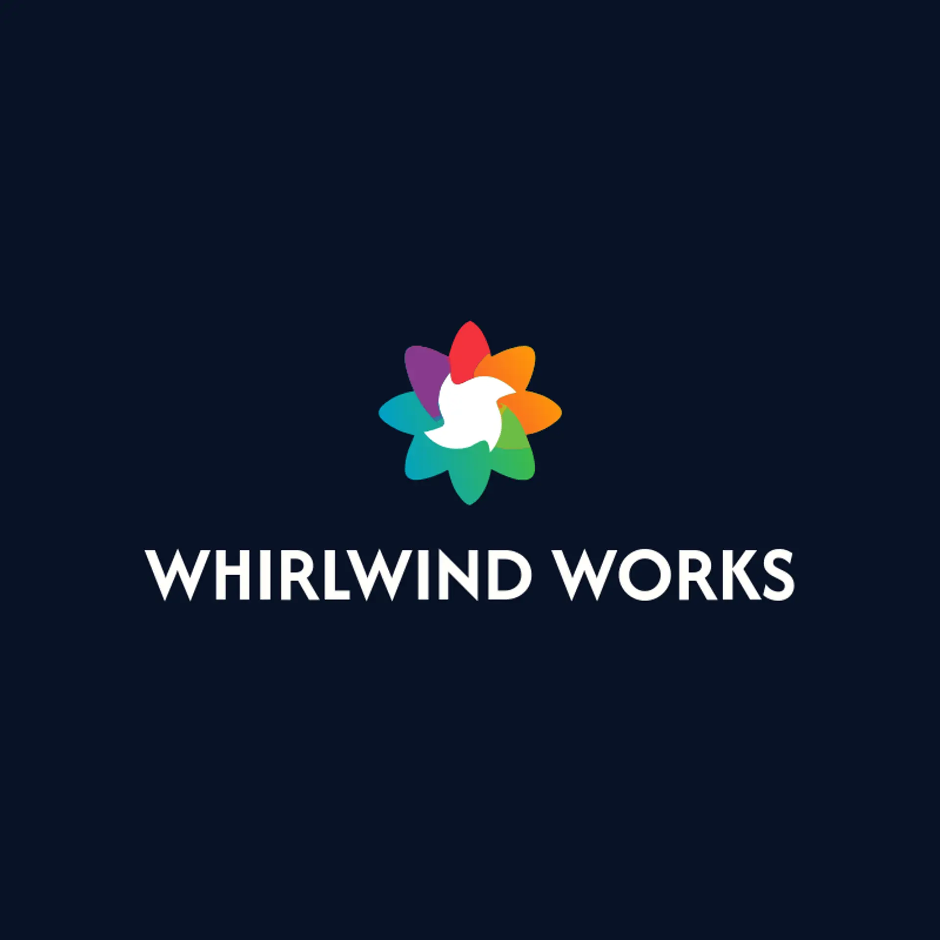 Whirlwind Works logo for pinwheel