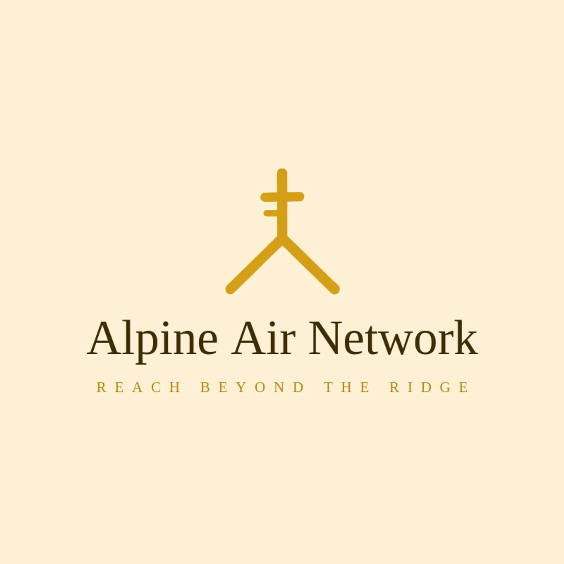 Alpine Air Network logo for broadcast