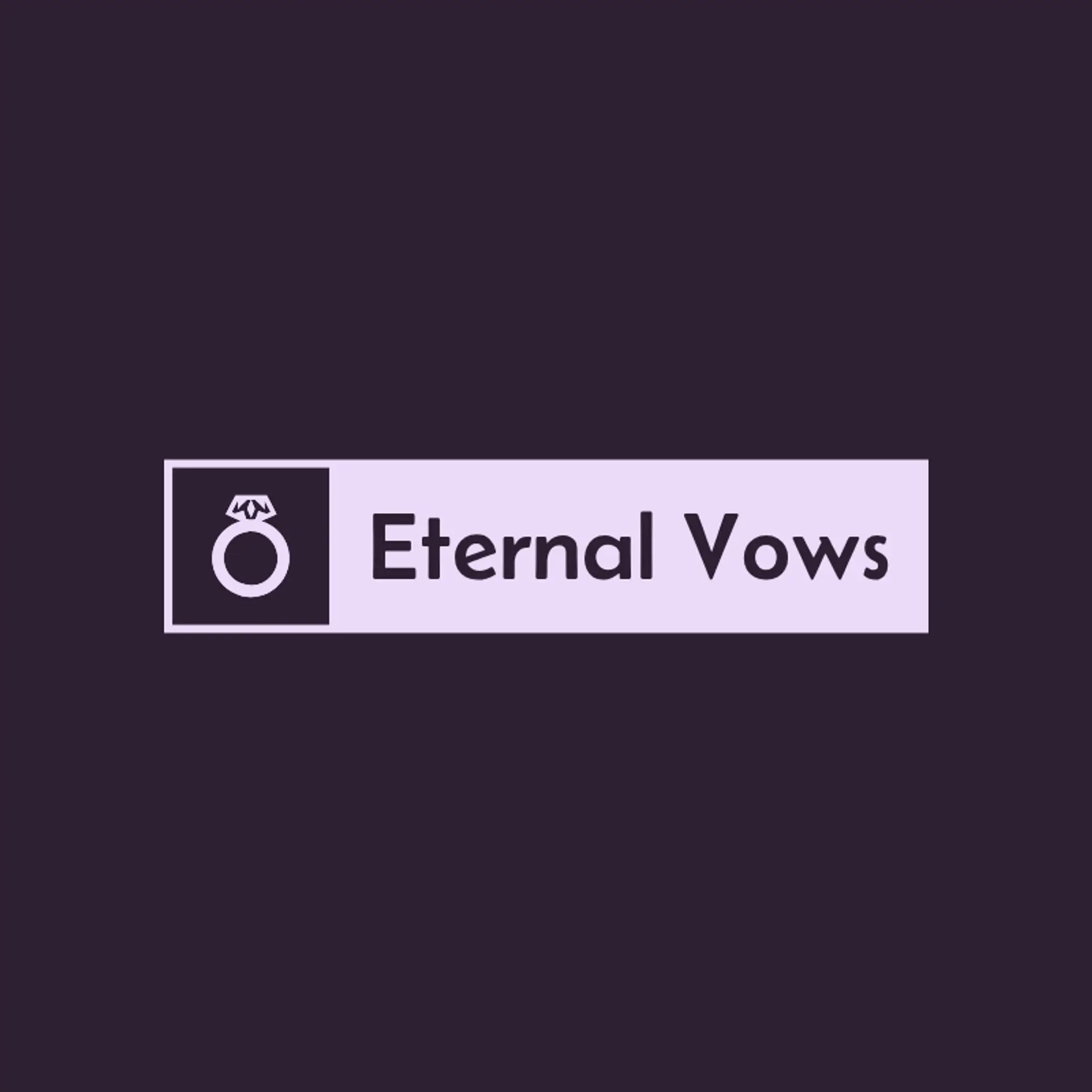 EverGlow Weddings logo for wedding service