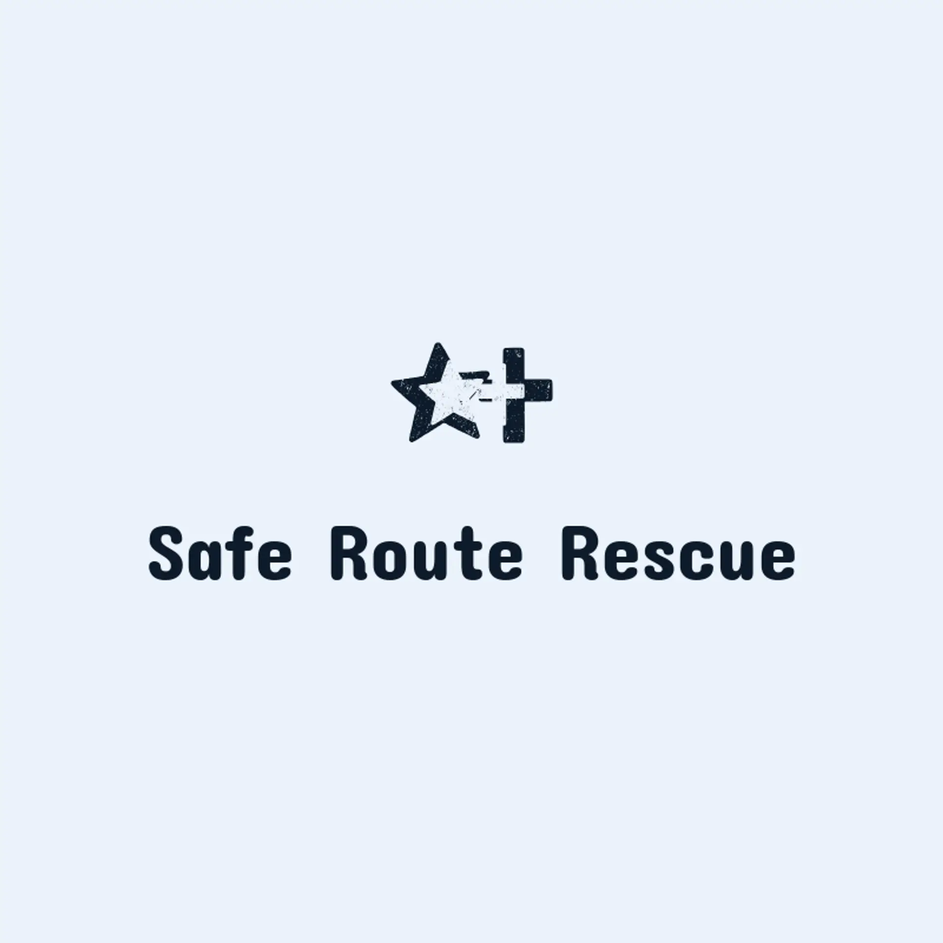 Safe Route Rescue logo for first aid