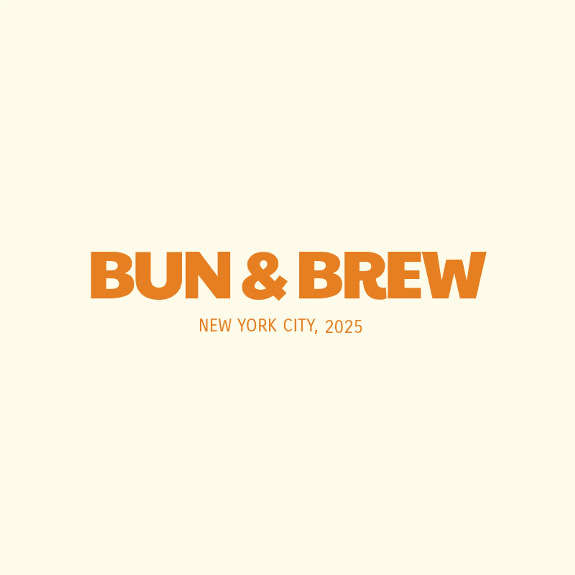 Bun & Brew logo for burger restaurant