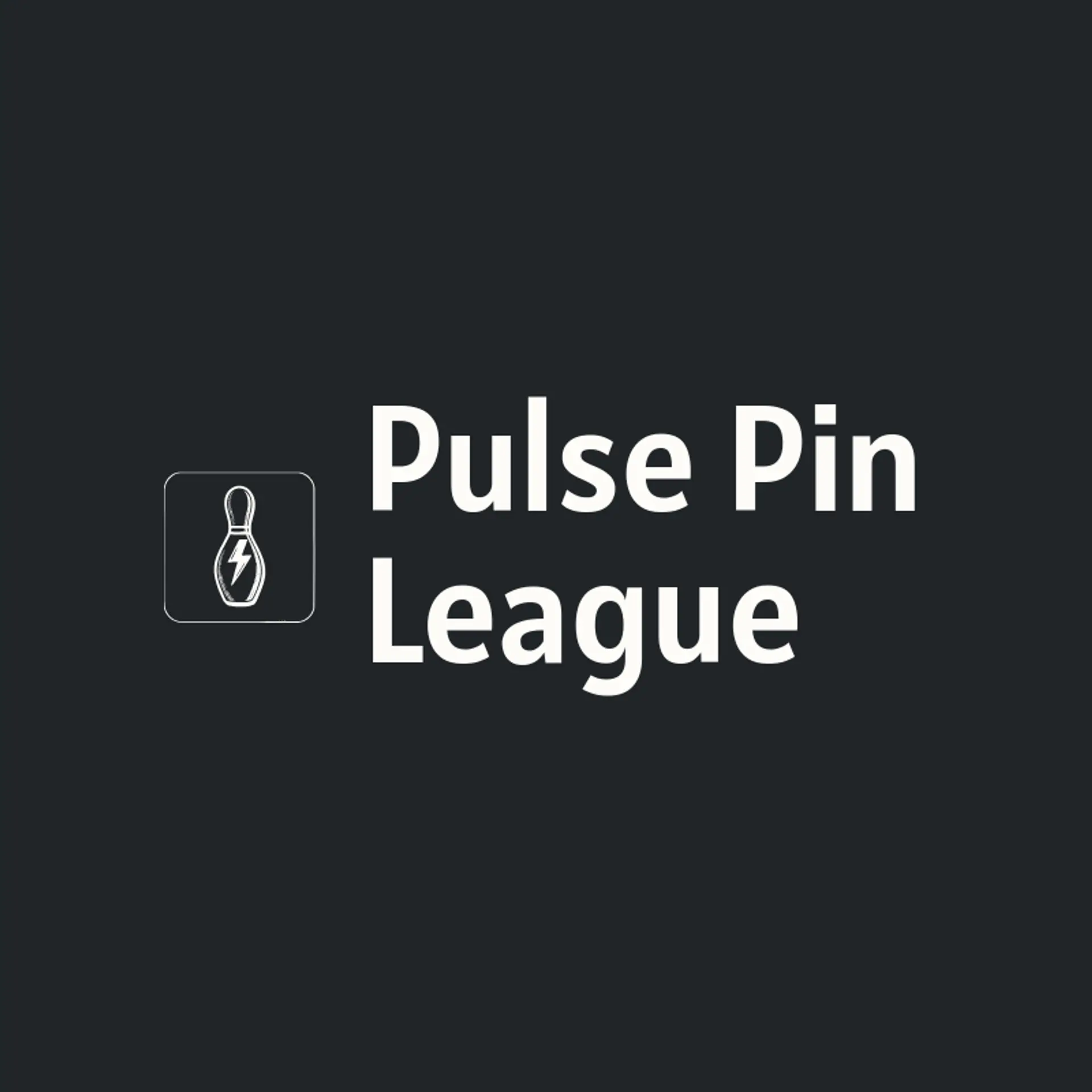 Pulse Pin League logo for bowling