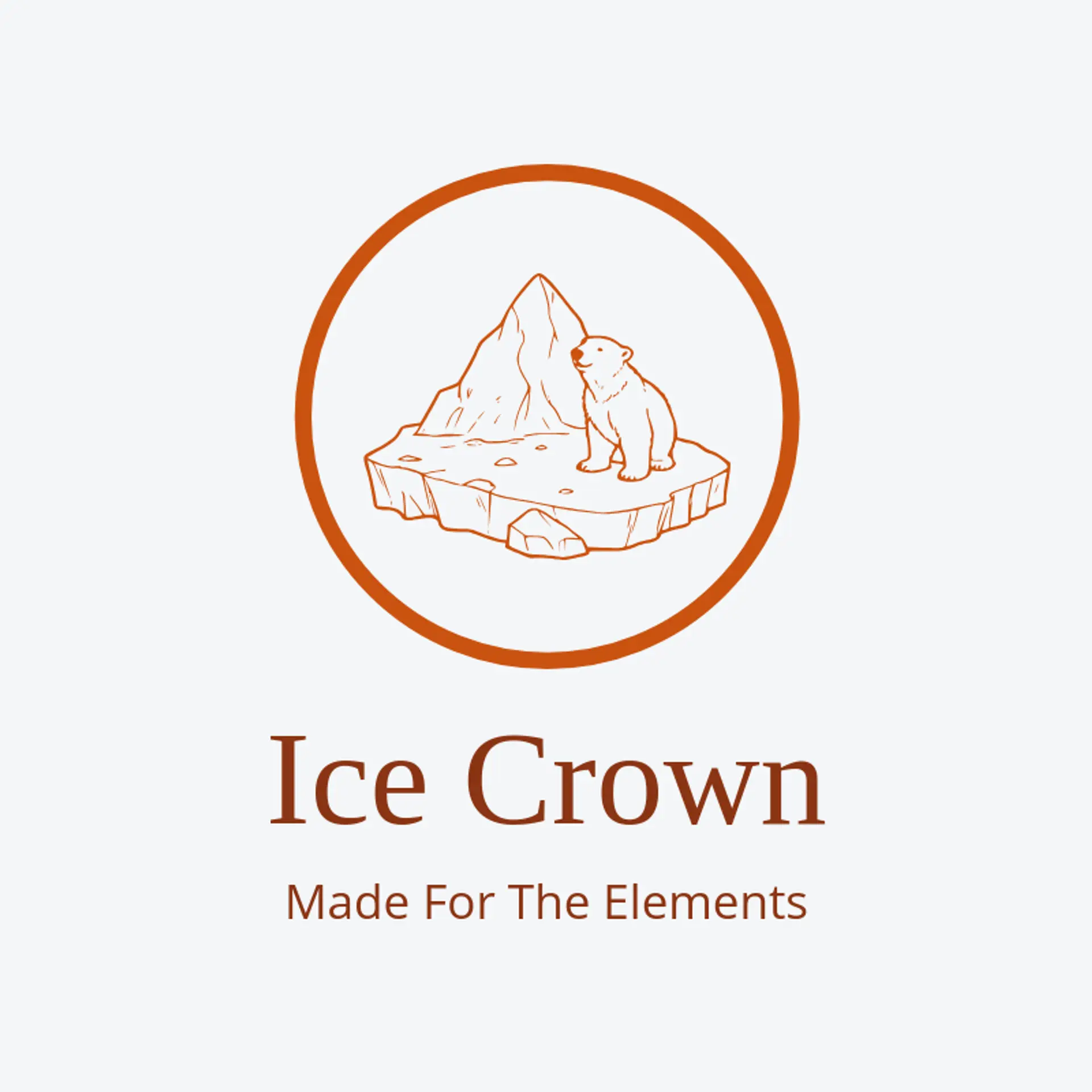 Ice Crown logo for polar bear