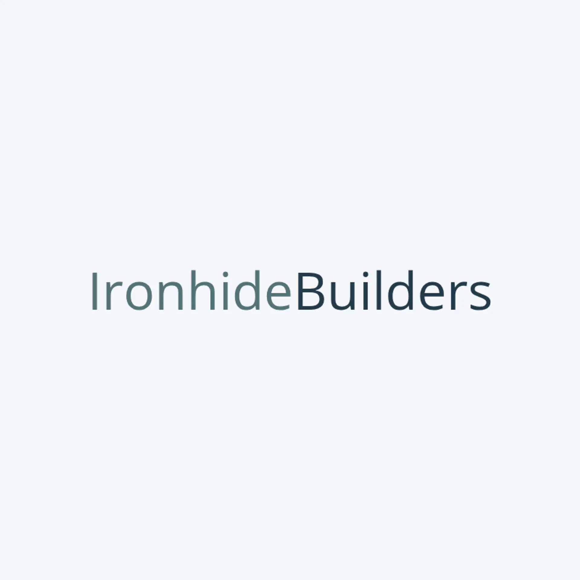 Ironhide Builders logo for general construction