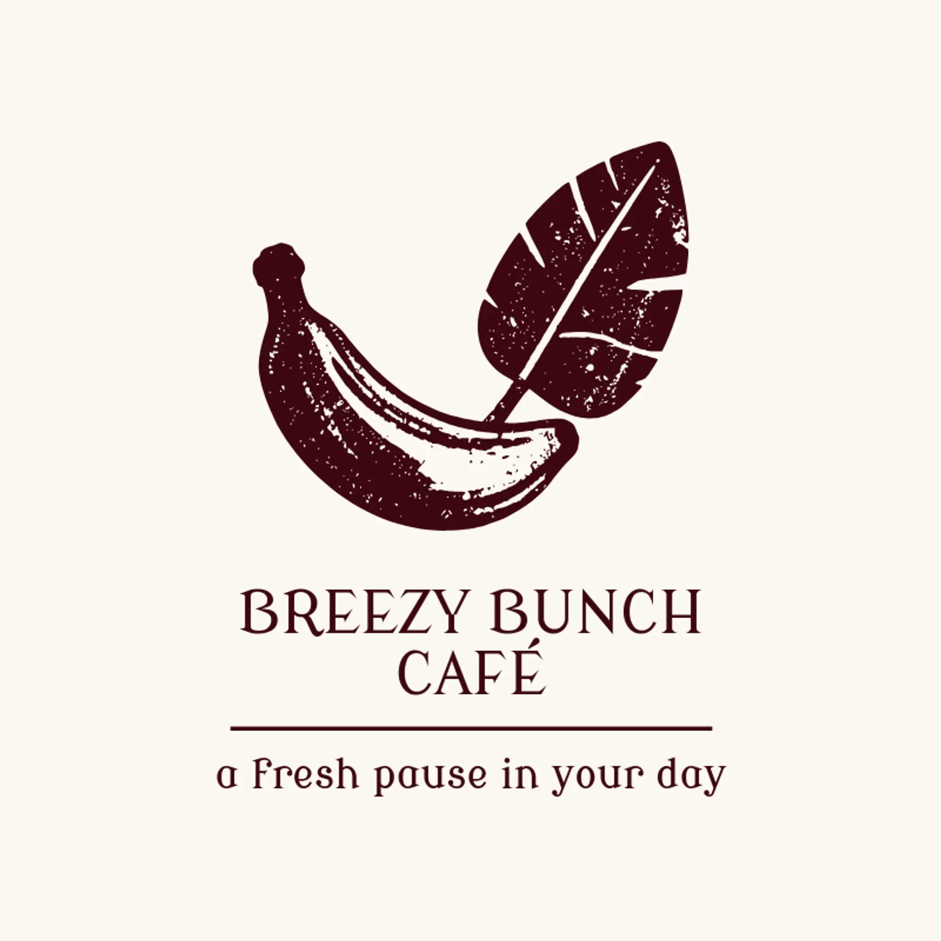 Breezy Bunch Café logo for banana