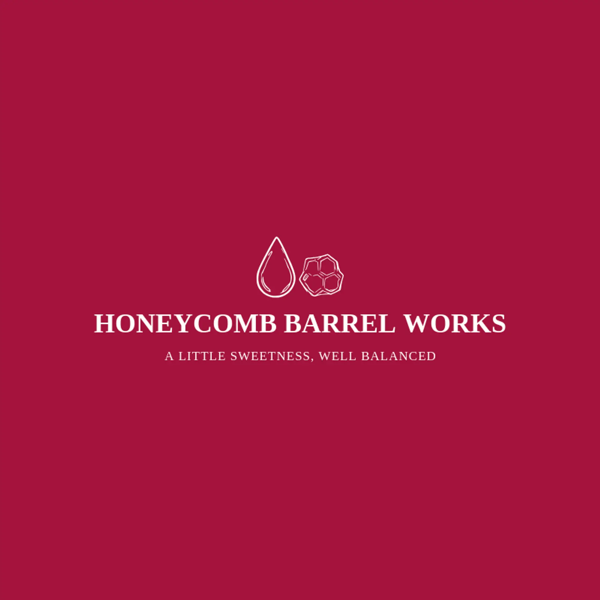 Honeycomb Barrel Works logo for bourbon