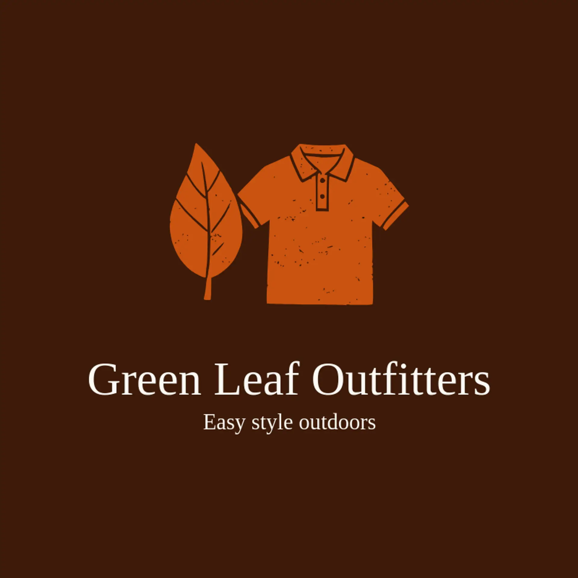 Green Leaf Outfitters logo for polo shirt