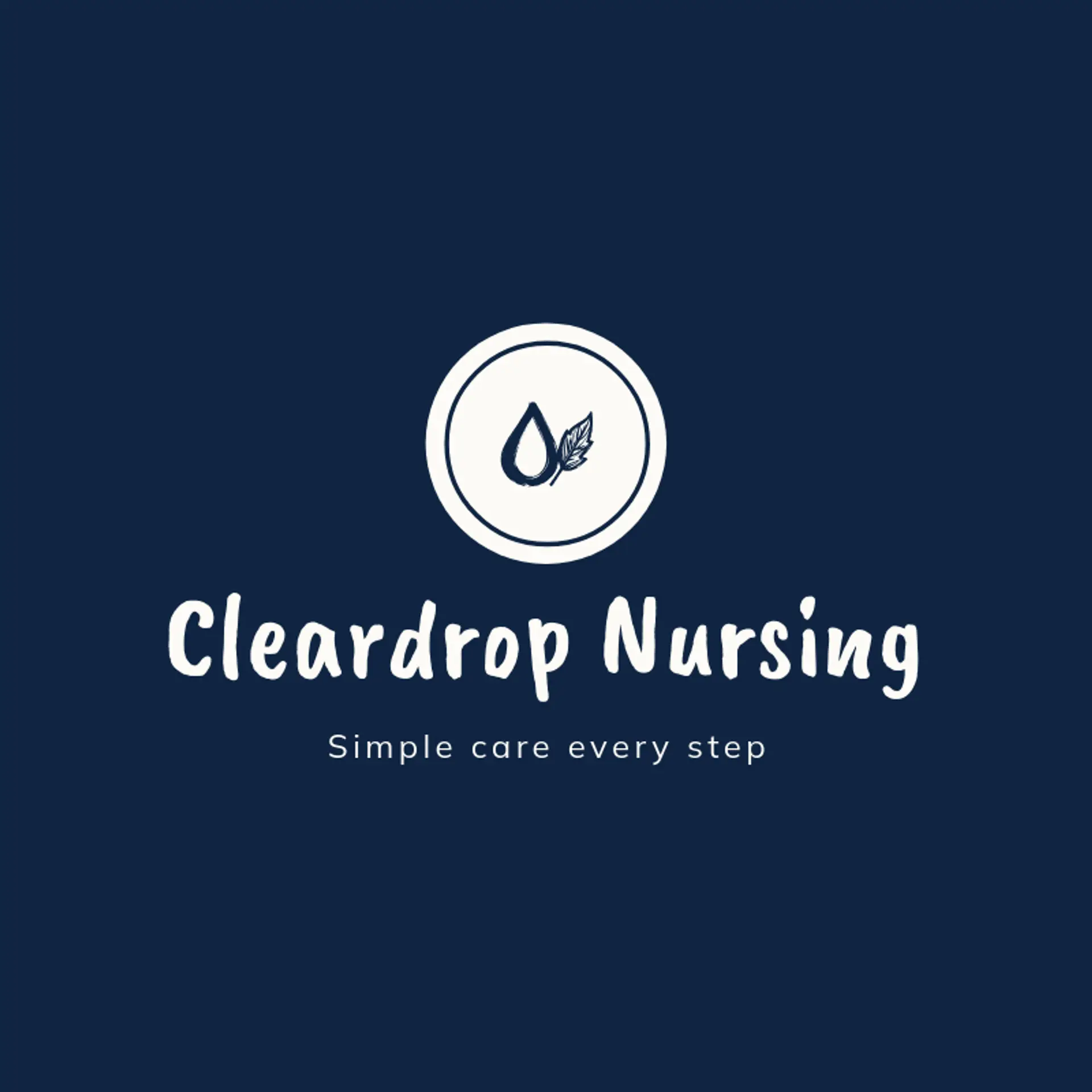 Cleardrop Nursing logo for nurse
