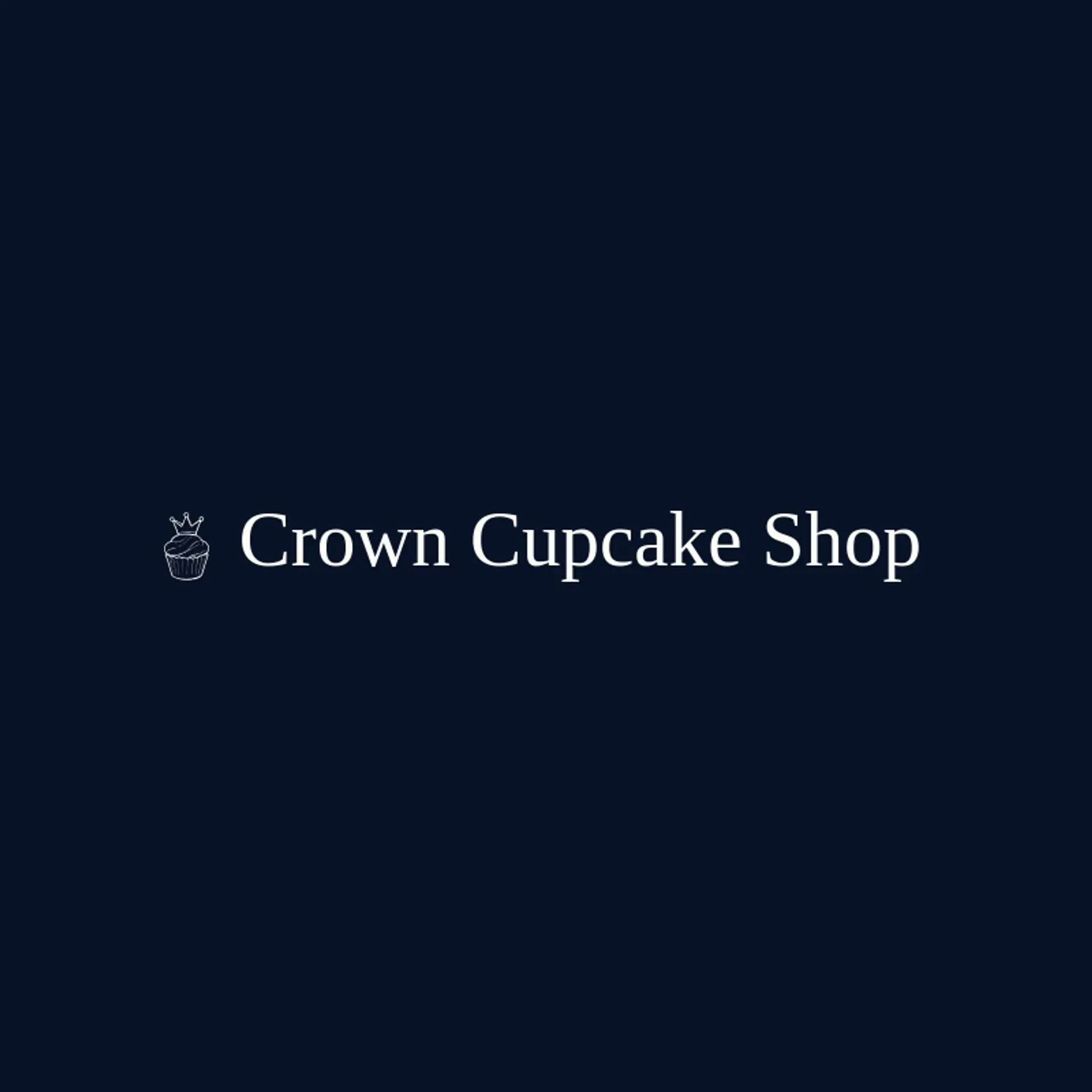 Crown Cupcake Shop logo for baking