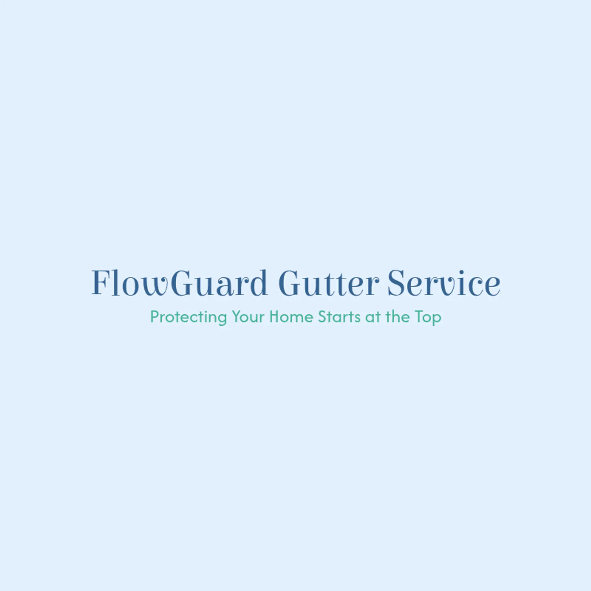 FlowGuard Gutter Service logo for gutter cleaning
