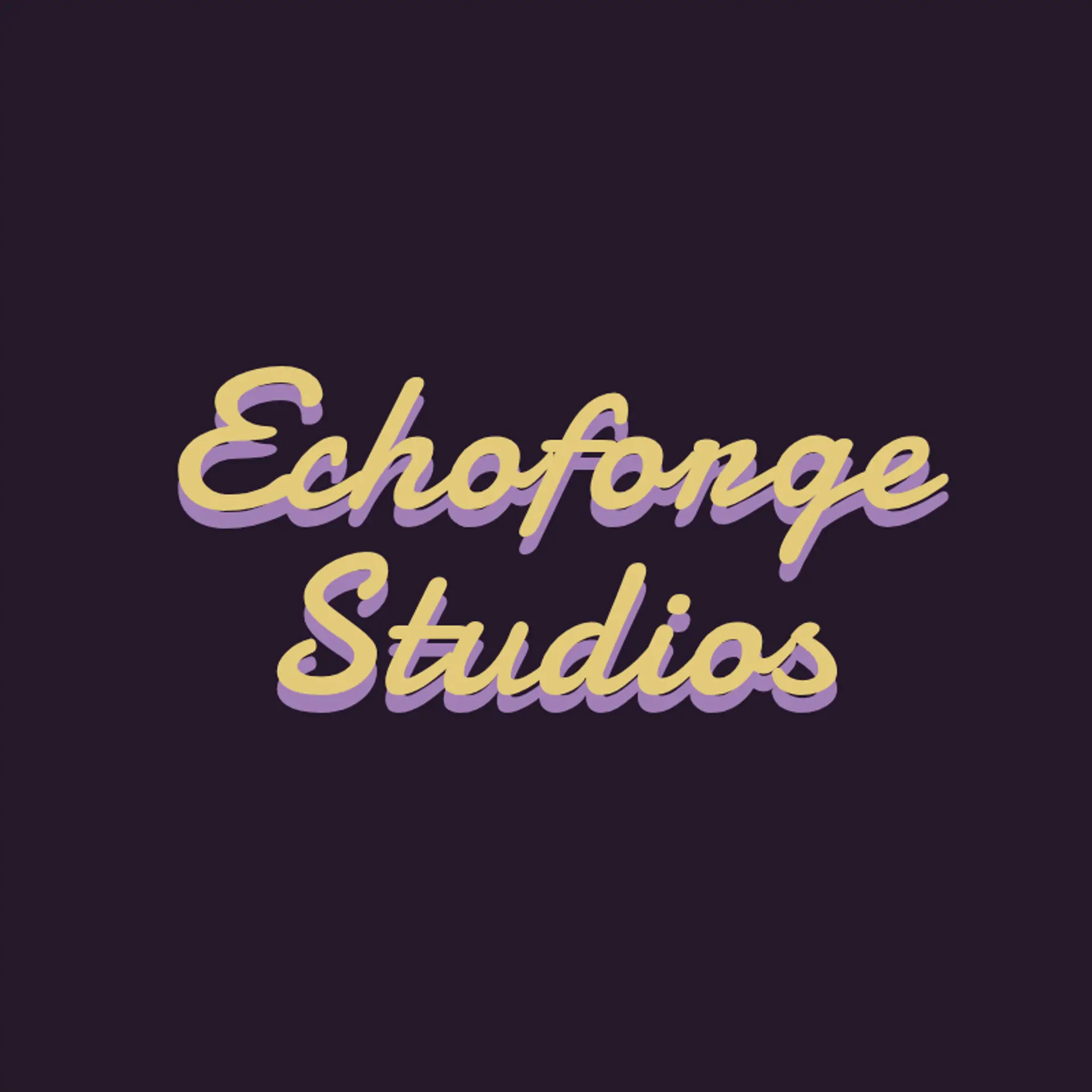 EchoForge Studios logo for music studio