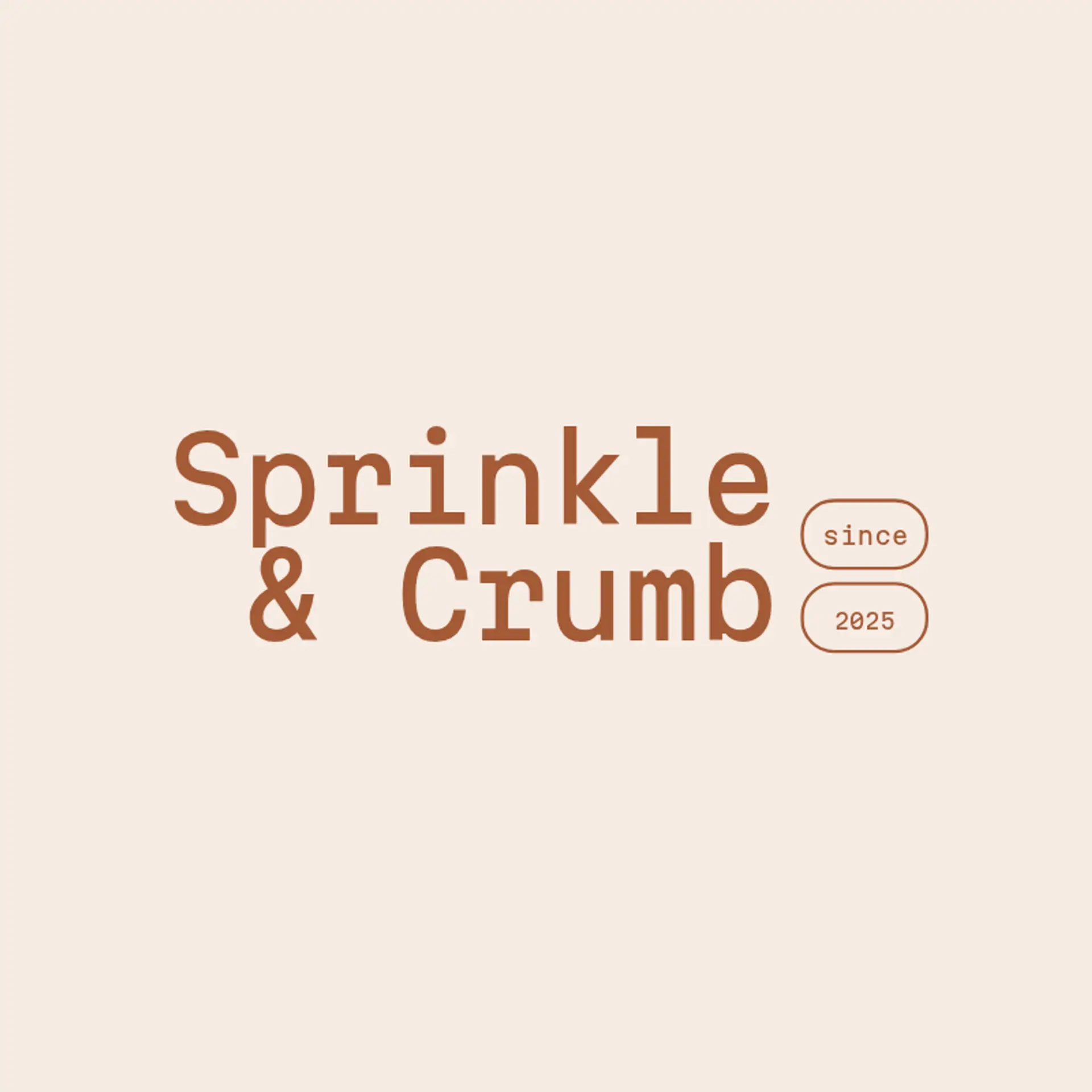 Sprinkle & Crumb logo for unique bakery