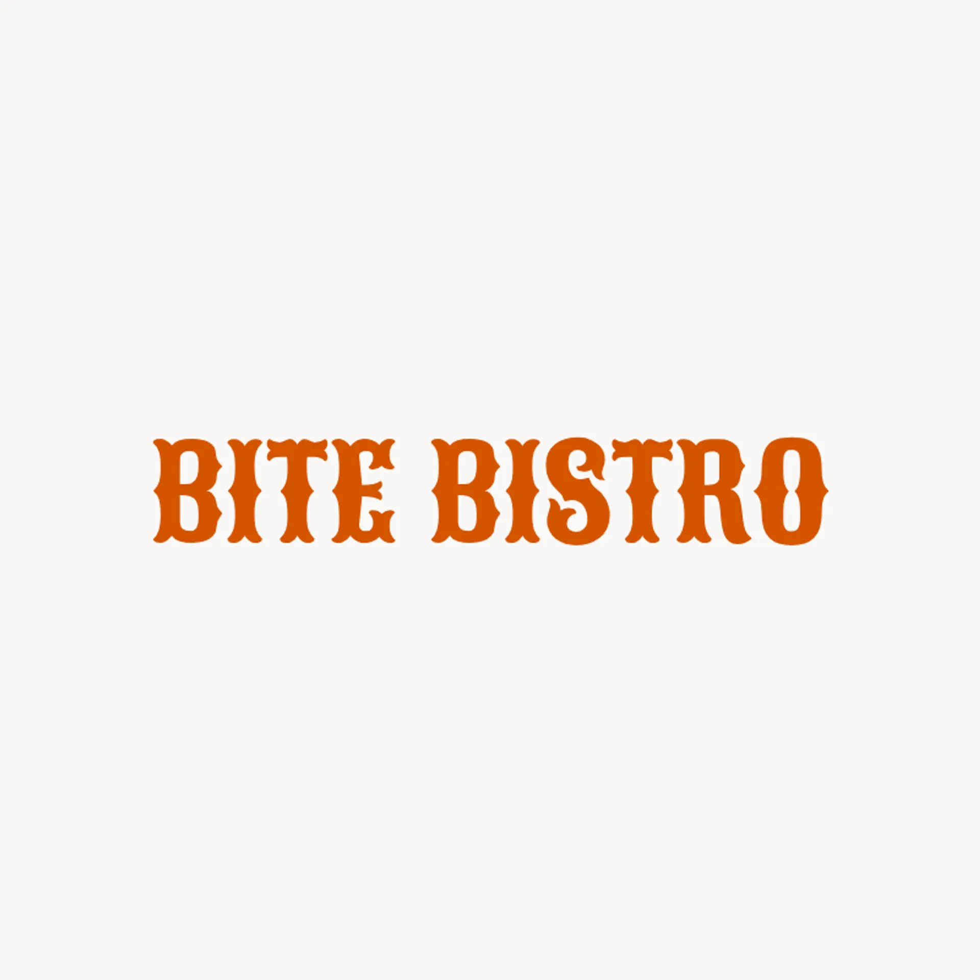 Bite Bistro logo for burger restaurant