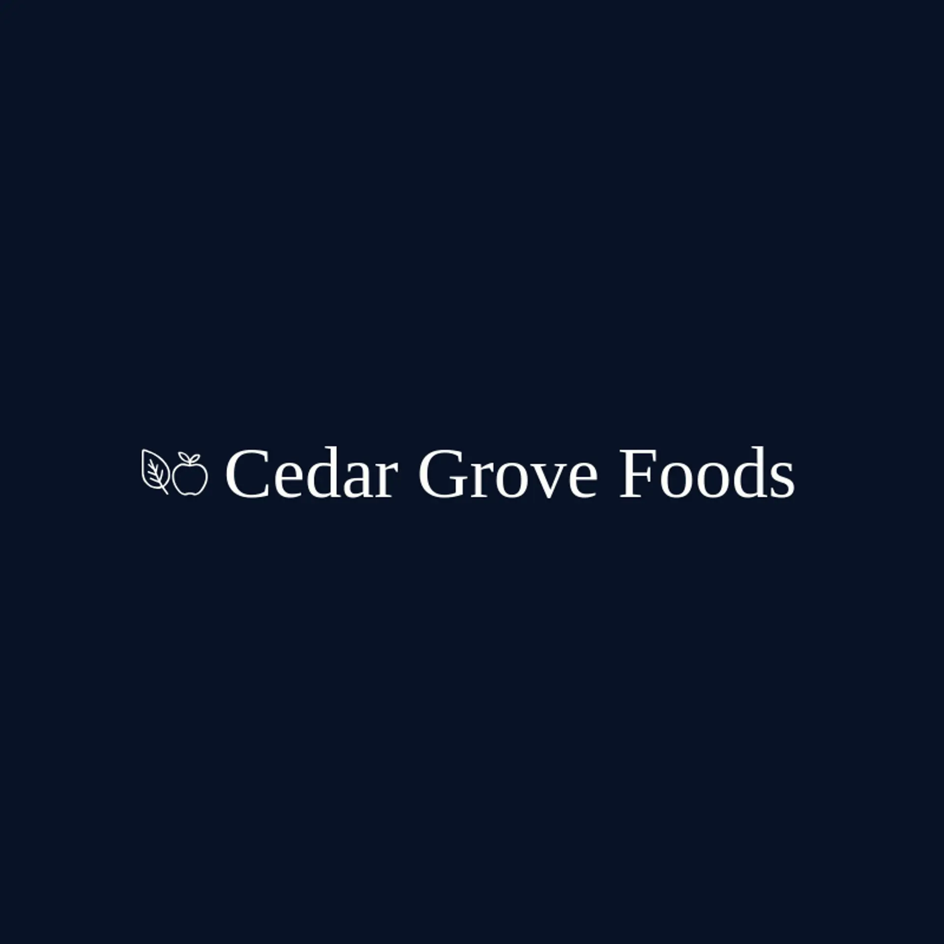 Cedar Grove Foods logo for grocery store
