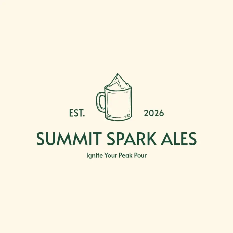 The brewery name Summit Spark Ales as a branded logo with a single color icon