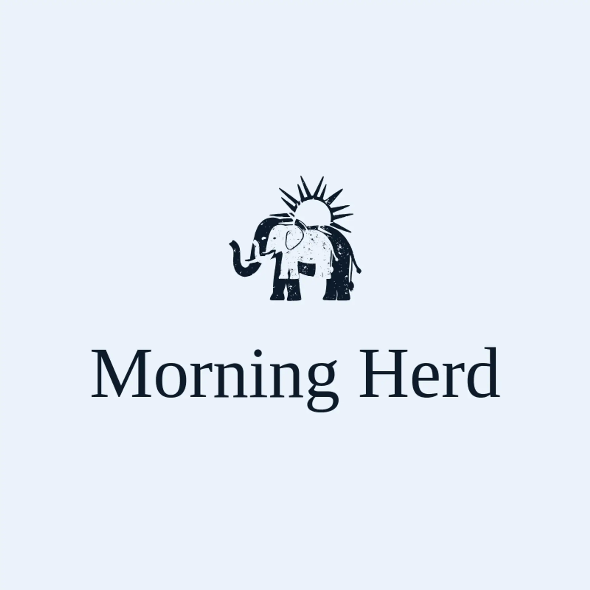 Morning Herd logo for elephant