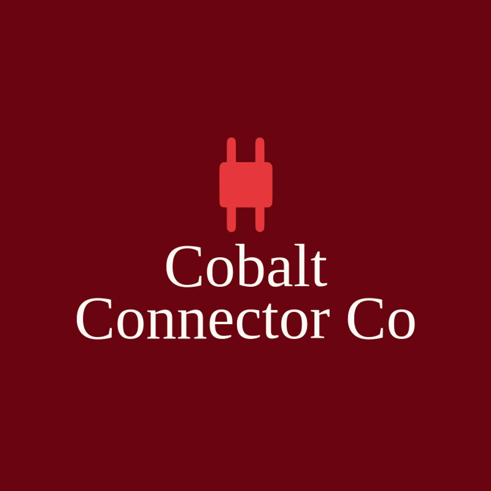 Cobalt Connector Co logo for plug