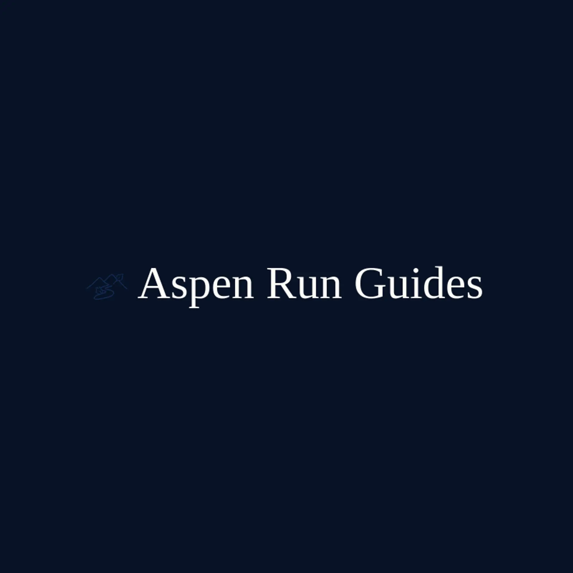 Aspen Run Guides logo for trail