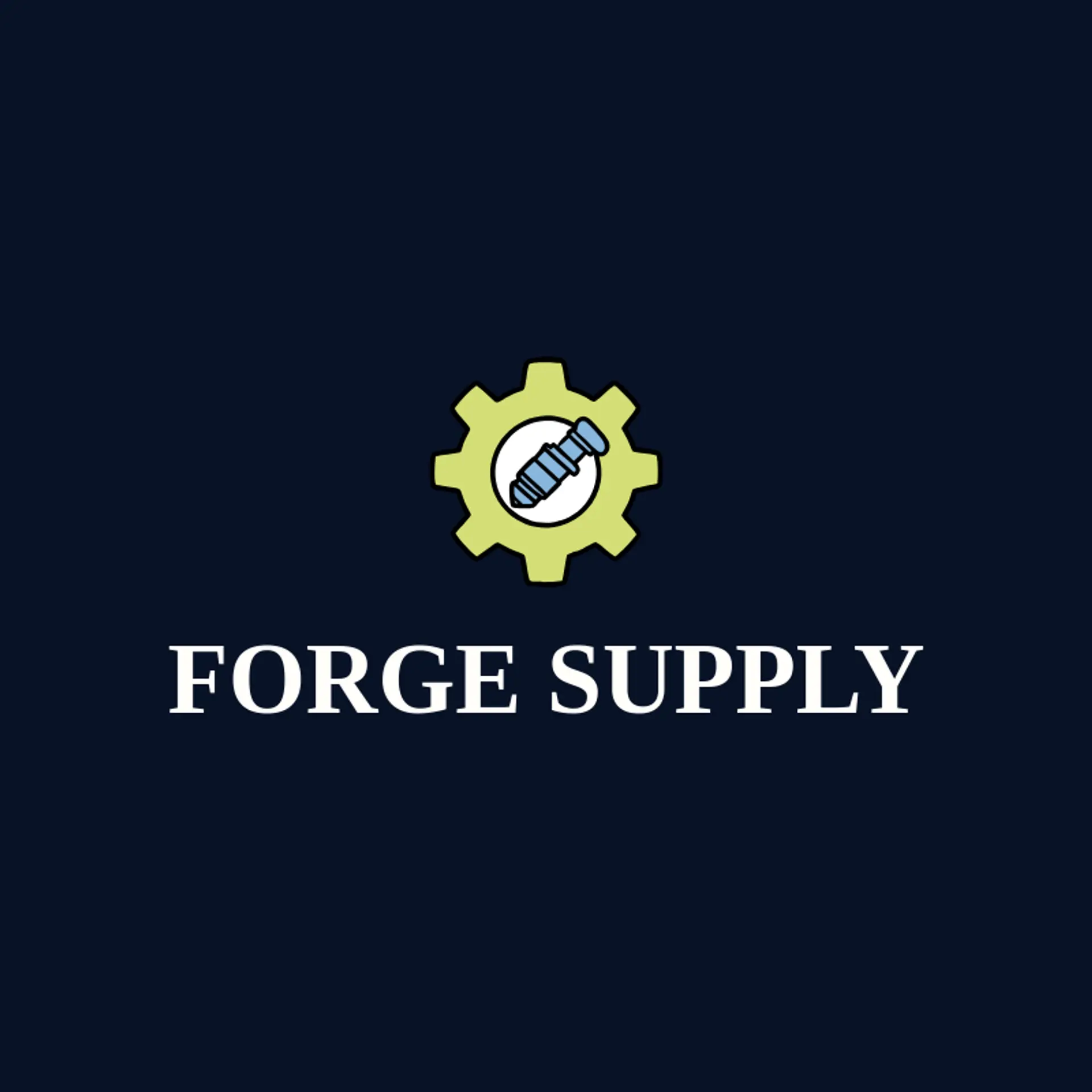 Forge Supply logo for gear