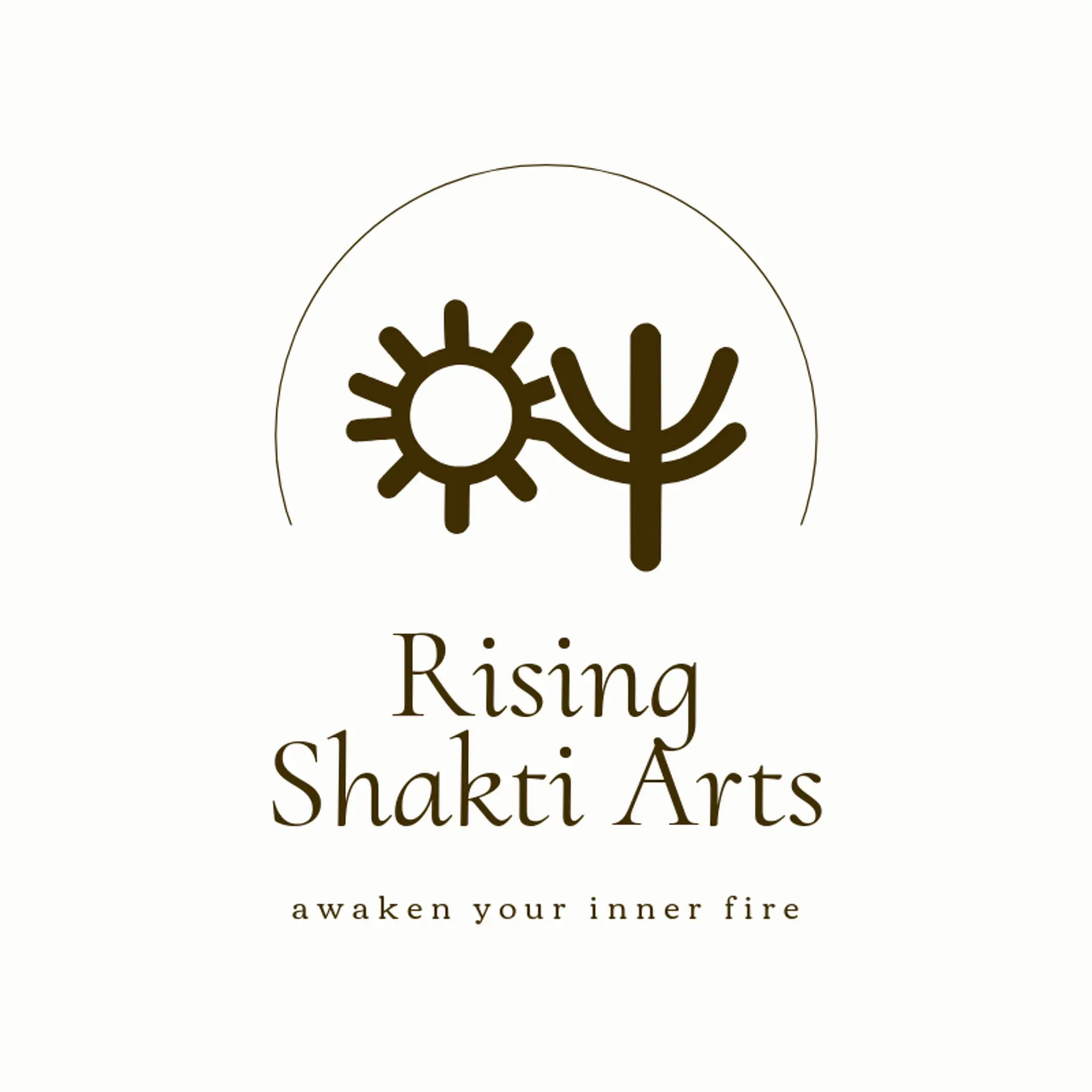 Rising Shakti Arts logo for trishul