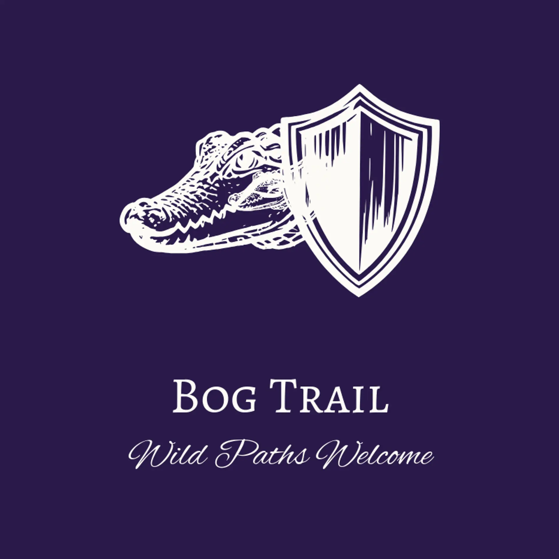 Bog Trail logo for alligator