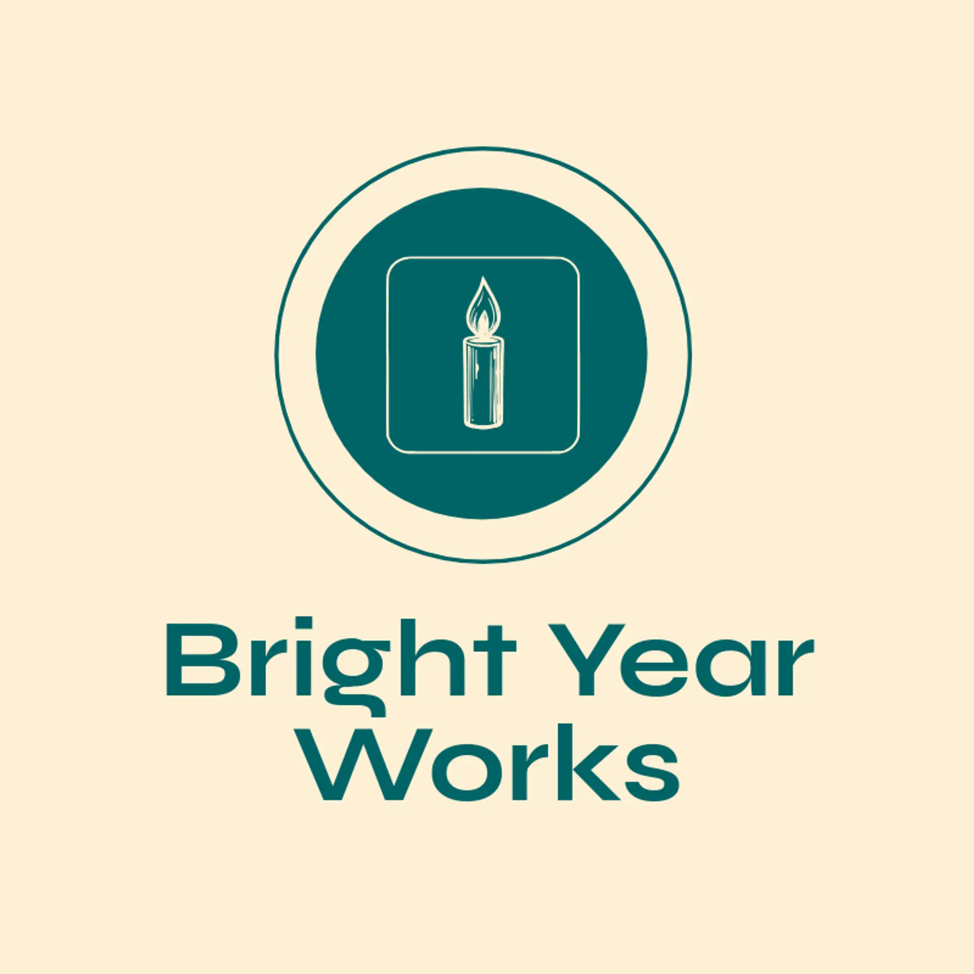 Bright Year Works logo for anniversary