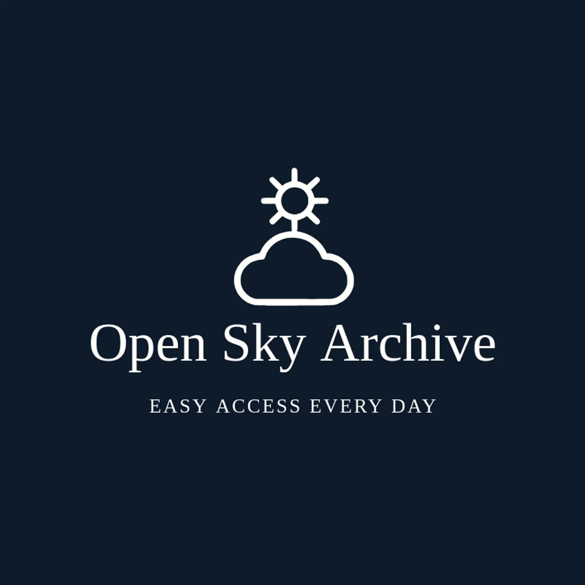 Open Sky Archive logo for cloud storage