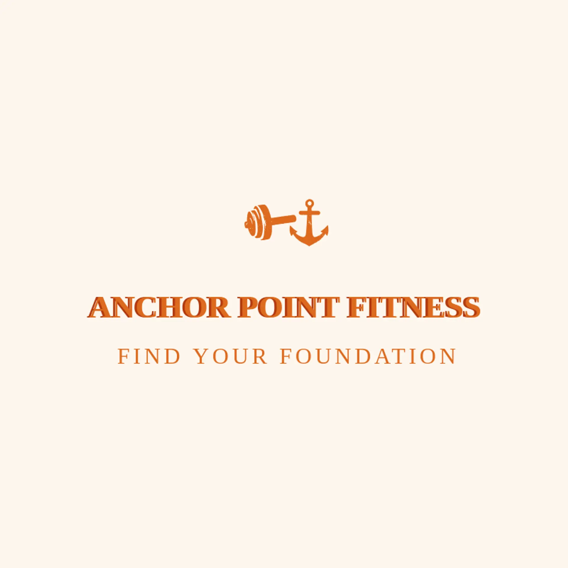 Anchor Point Fitness logo for dumbbell