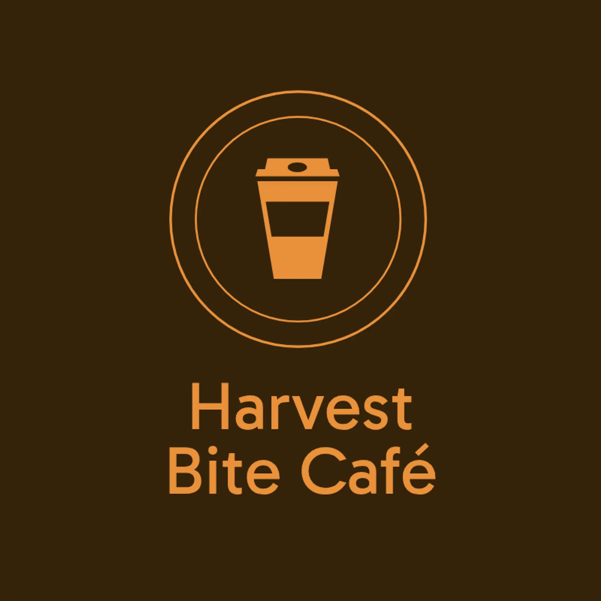 Blissful Bean Café logo for food cafe