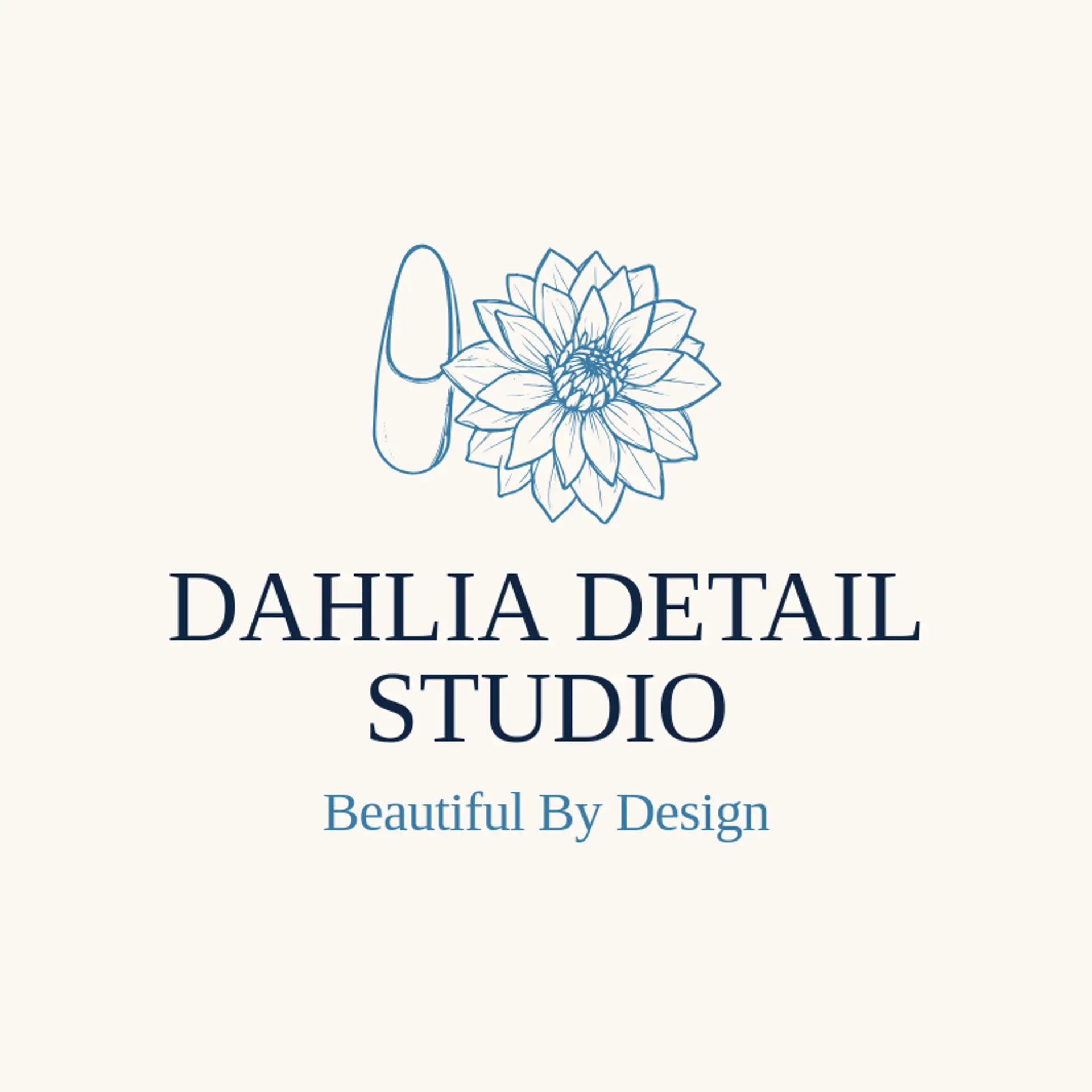 Dahlia Detail Studio logo for nails