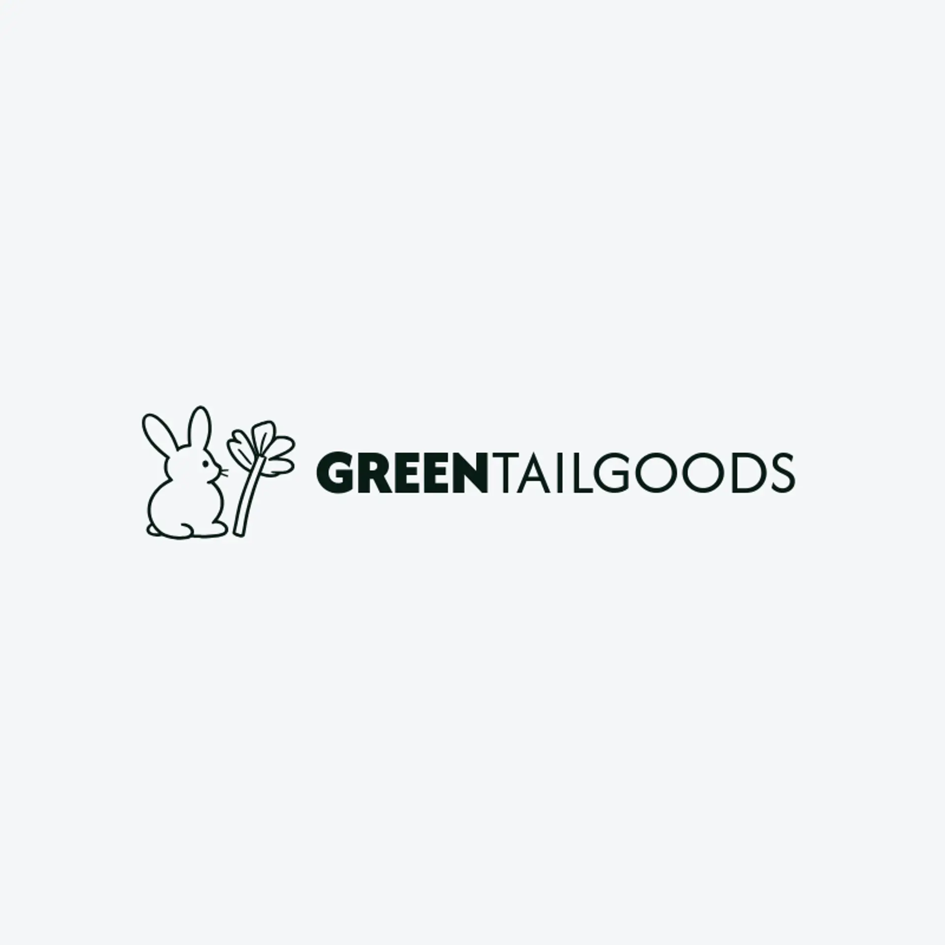 Green Tail Goods logo for bunny