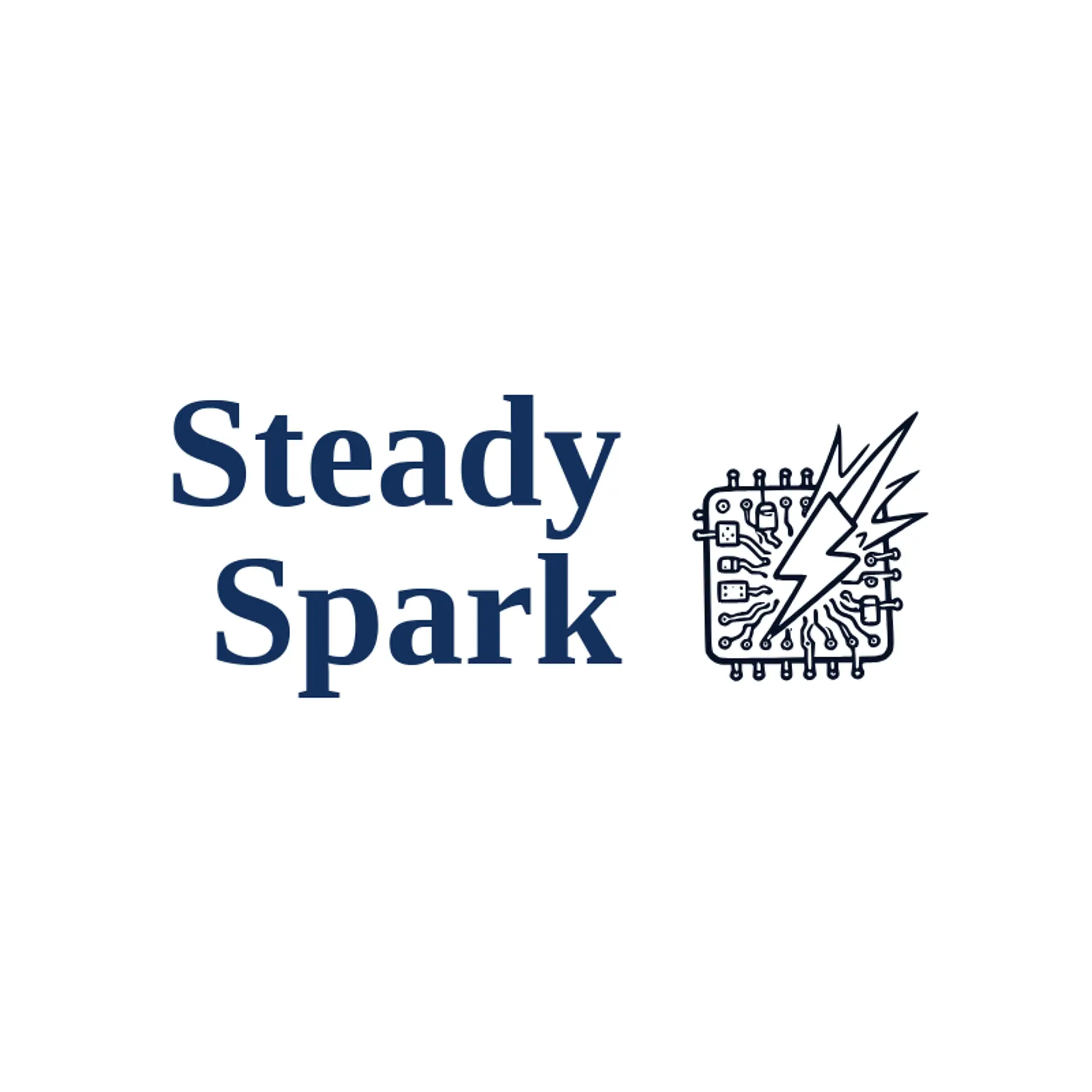 Steady Spark logo for electronics