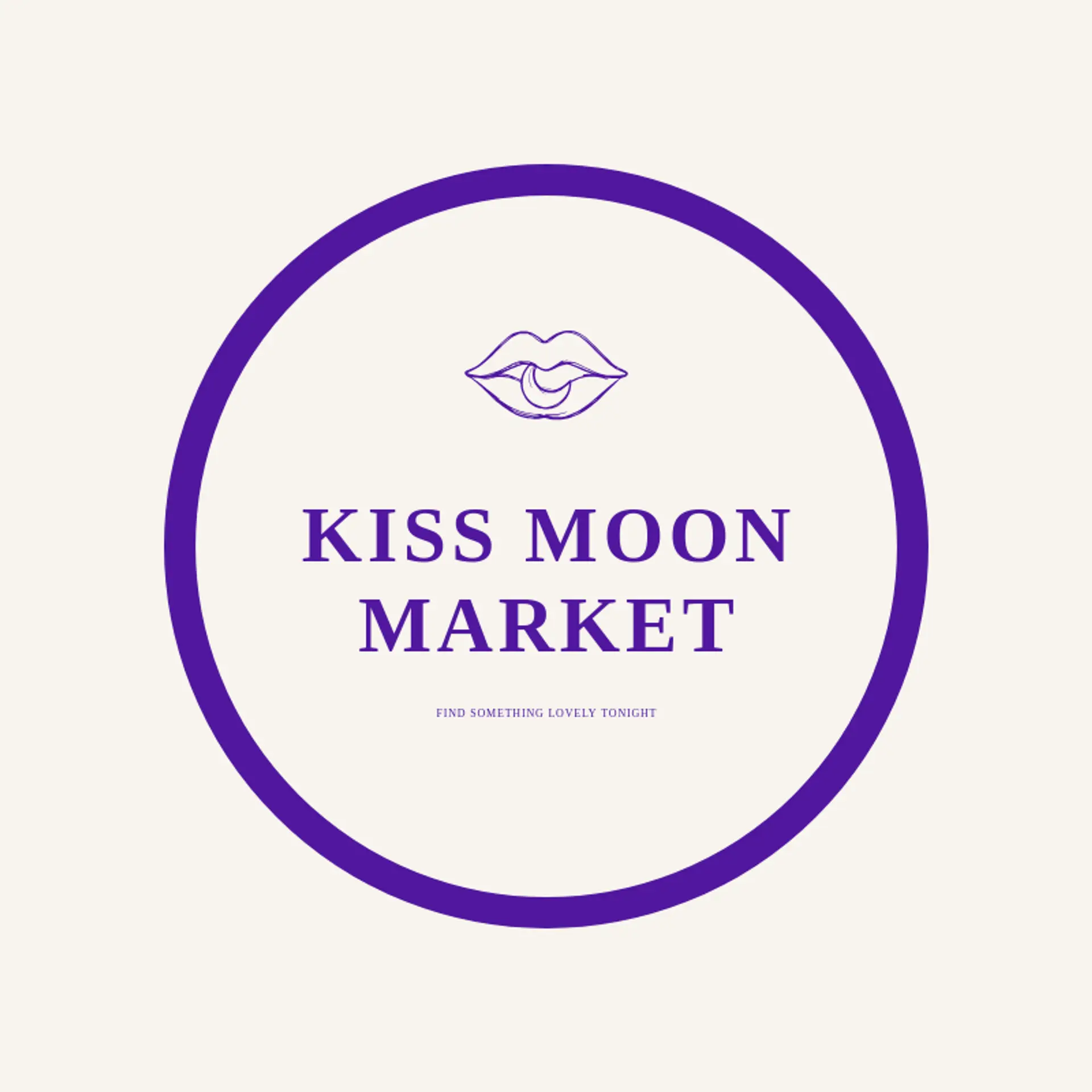 Kiss Moon Market logo for kiss